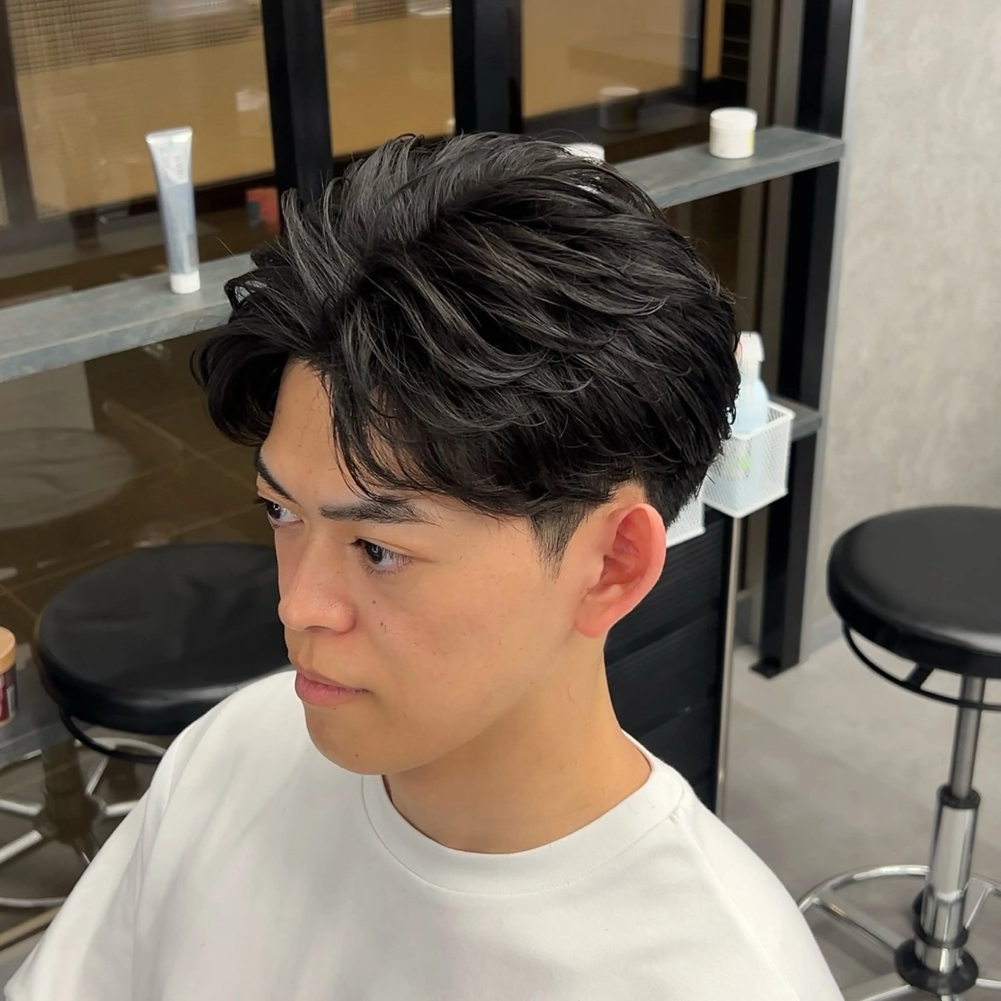 パーマ メンズ カット パーマ 【札幌メンズ特化】 つばさ🔥のヘアスタイル