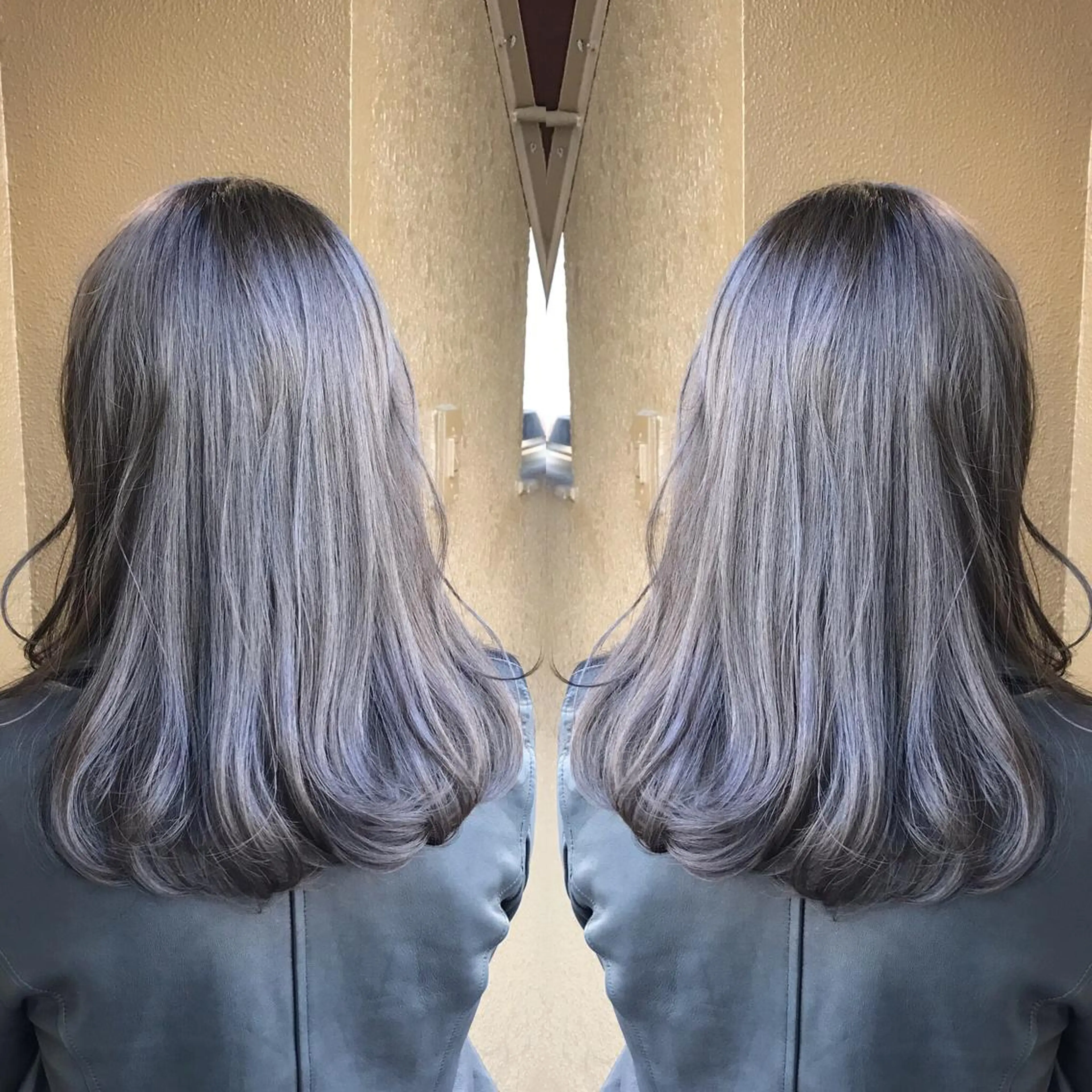 セミロング カラー アッシュ ダークアッシュ 艶色&髪質改善 ✨ヨシムラユウシのヘアスタイル