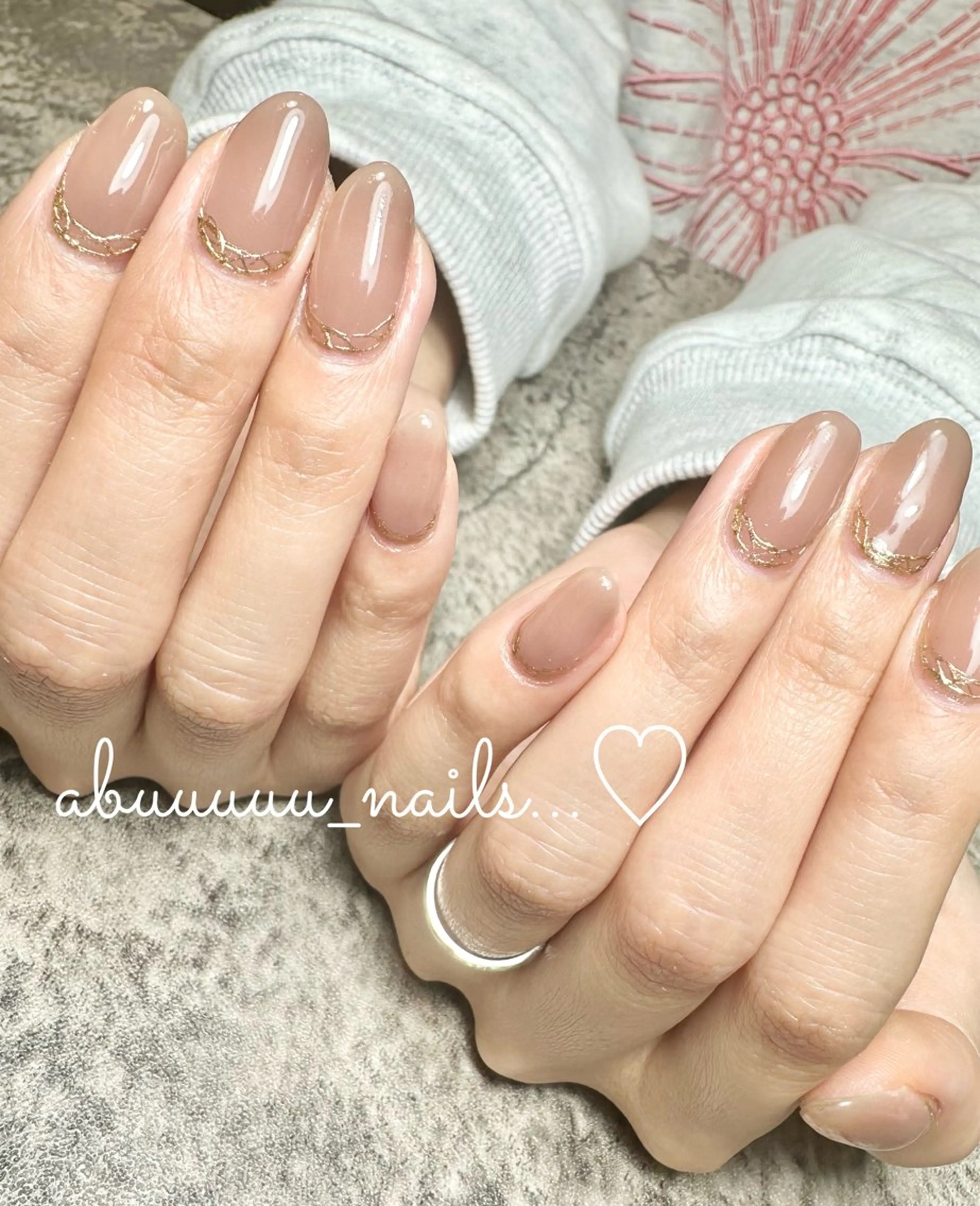 ネイル アートネイル ミラーネイル ニュアンスネイル シンプルネイル abuuuuu nailsのネイルデザイン