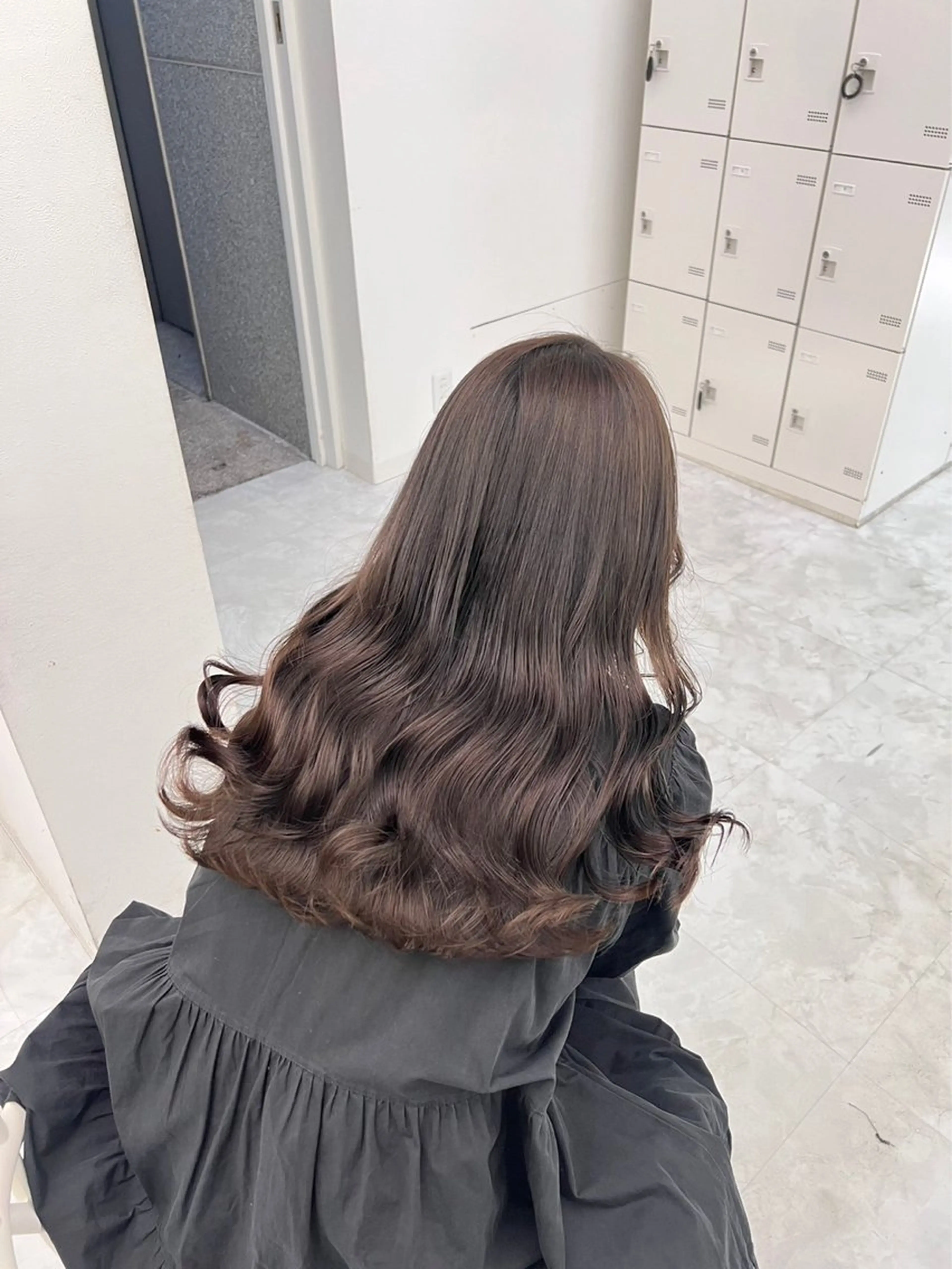 セミロング 髪質改善 上品な透明感カラー 寒色＆暖色ヘア💗のヘアスタイル