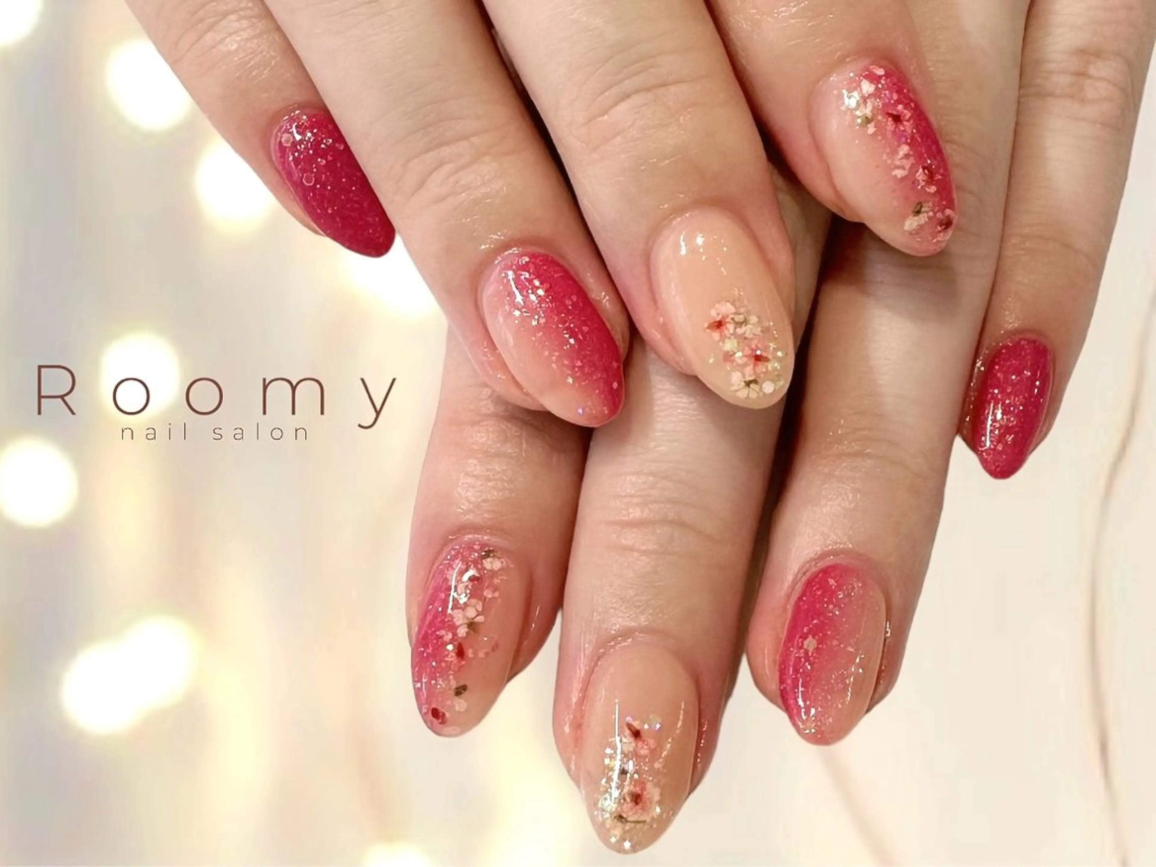 ネイル フットネイル ジェルネイル マグネットネイル パラジェル ハンドネイル nail salon Roomy 竹ノ塚所属・nail salon Roomy 竹ノ塚のネイルデザイン