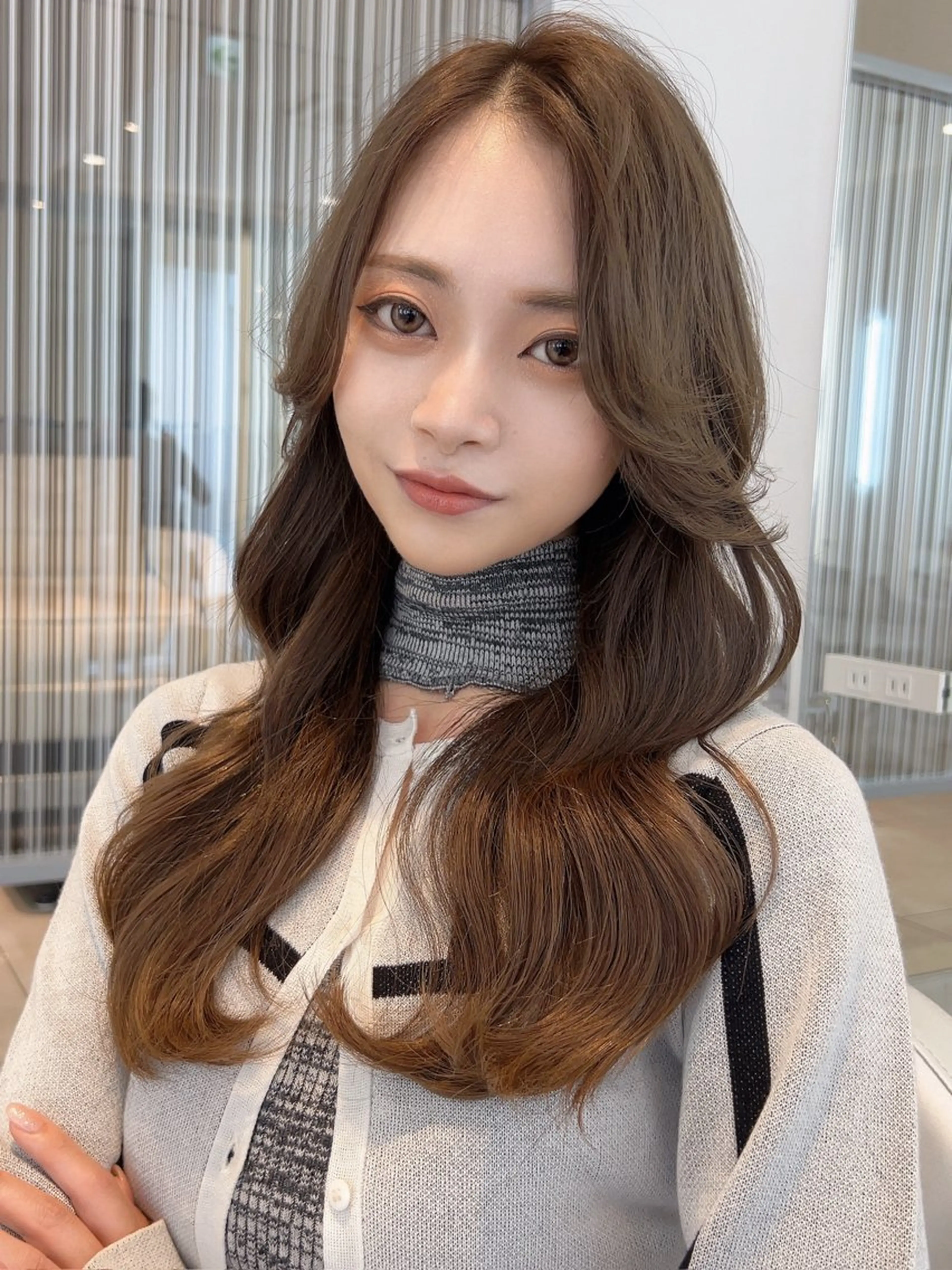 セミロング カット ヘアカラー トリートメント ✨上品可愛い 時短艶髪/後藤✨のヘアスタイル