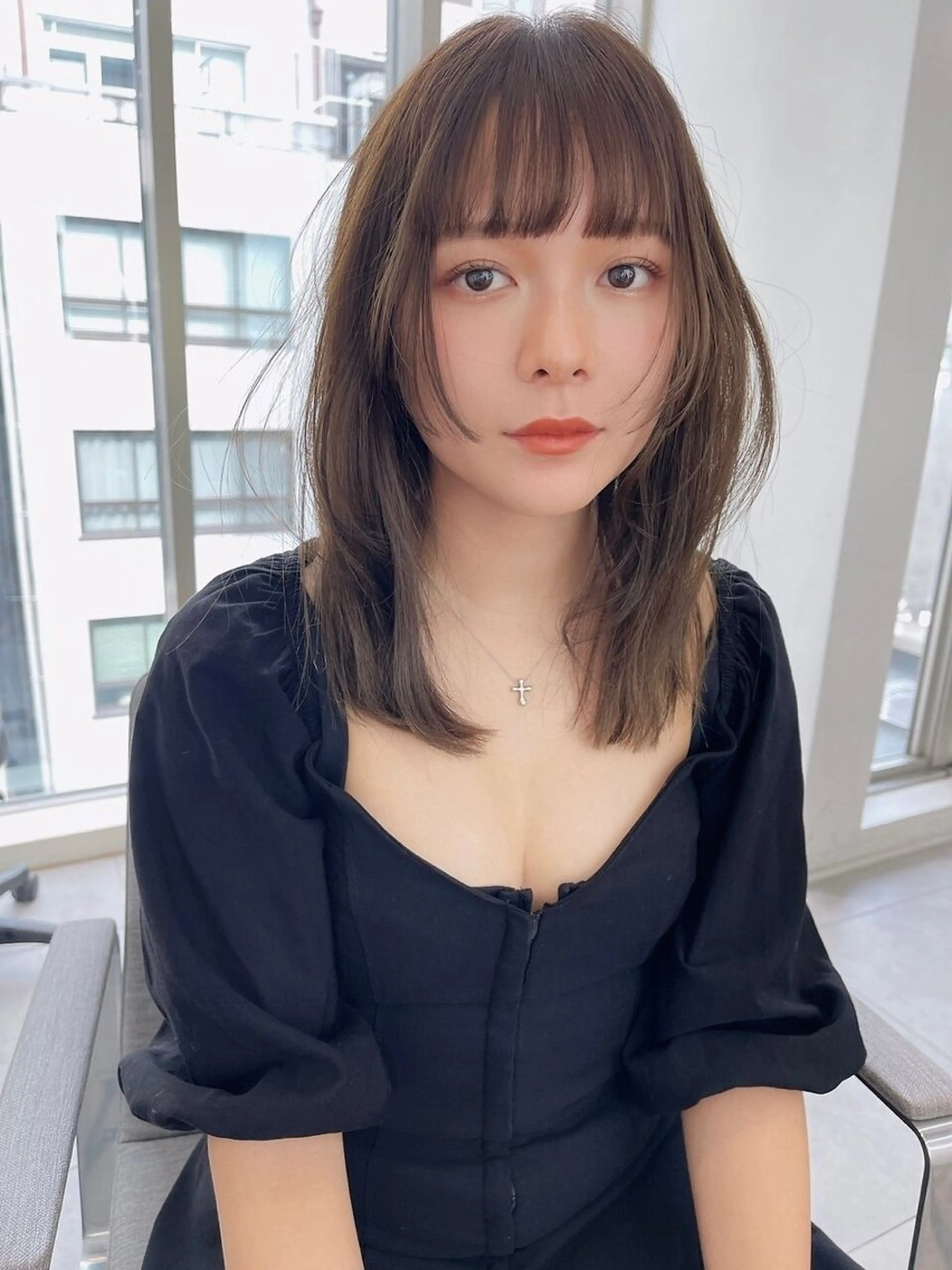 セミロング カラー shirof shinjuku所属・💖艶韓国ヘア /新宿/山下颯子💖のヘアスタイル