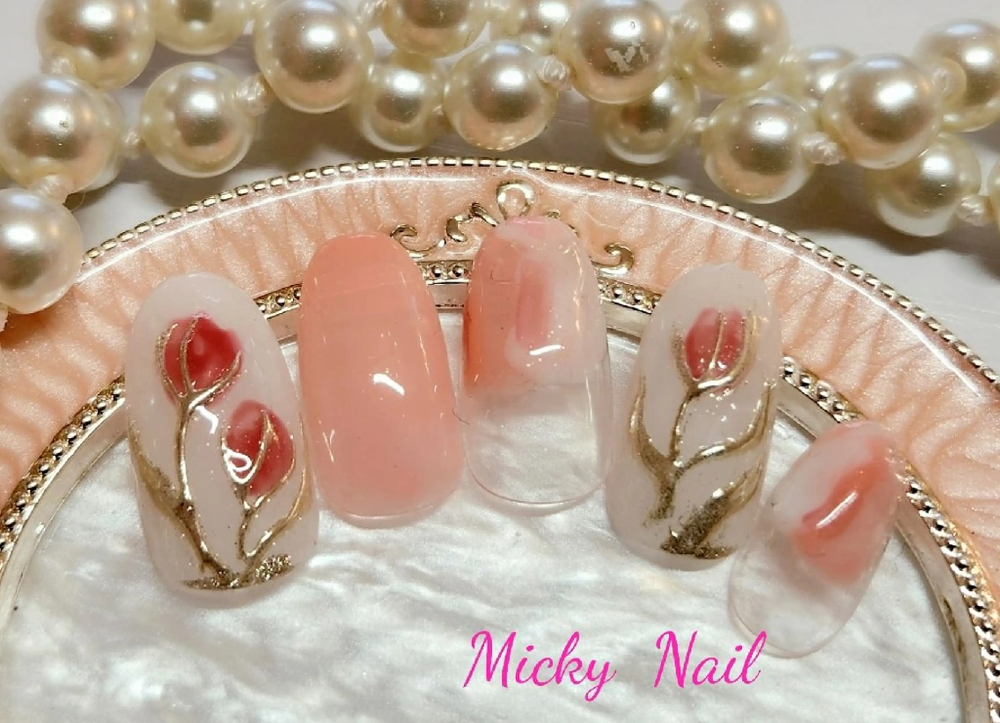 ネイル 春ネイル Micky nail chikushinoのネイルデザイン