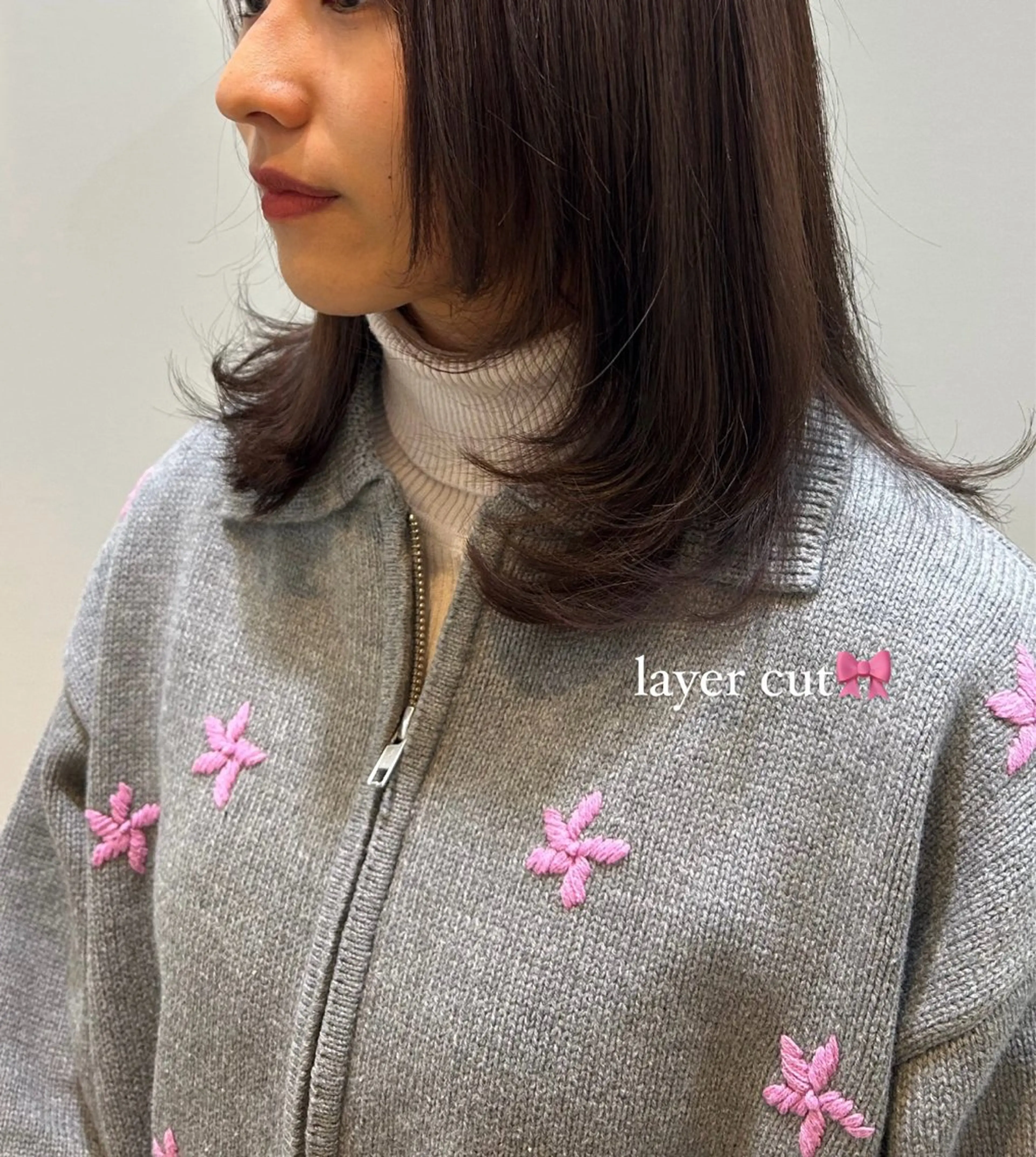 セミロング CUT HOUSE MORE下通店所属・🎀 ユイ🎀のヘアスタイル