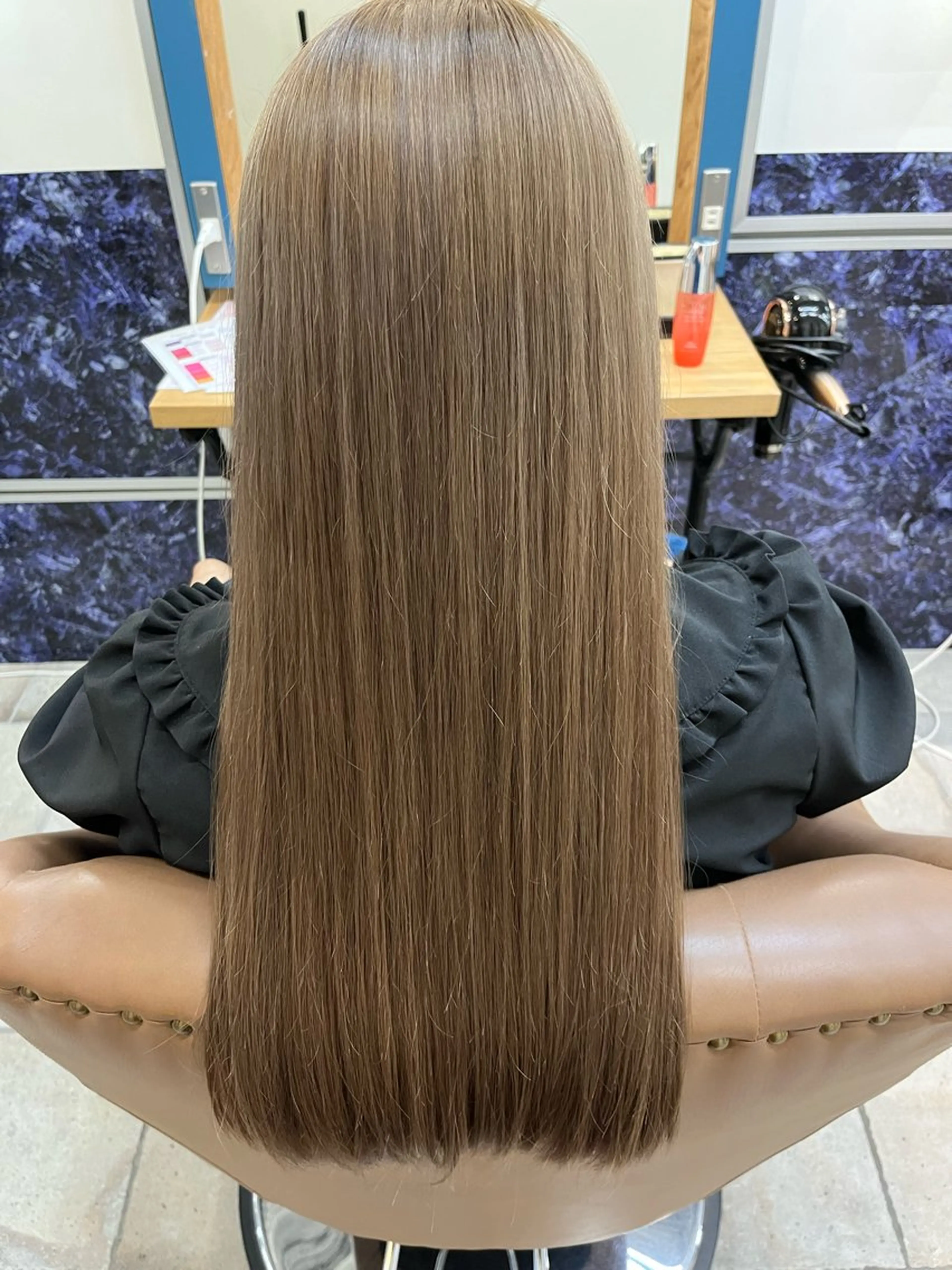 ロング カラー ヘアカラー トリートメント ヘッドスパ カラー/アイリスト 麻優のヘアスタイル