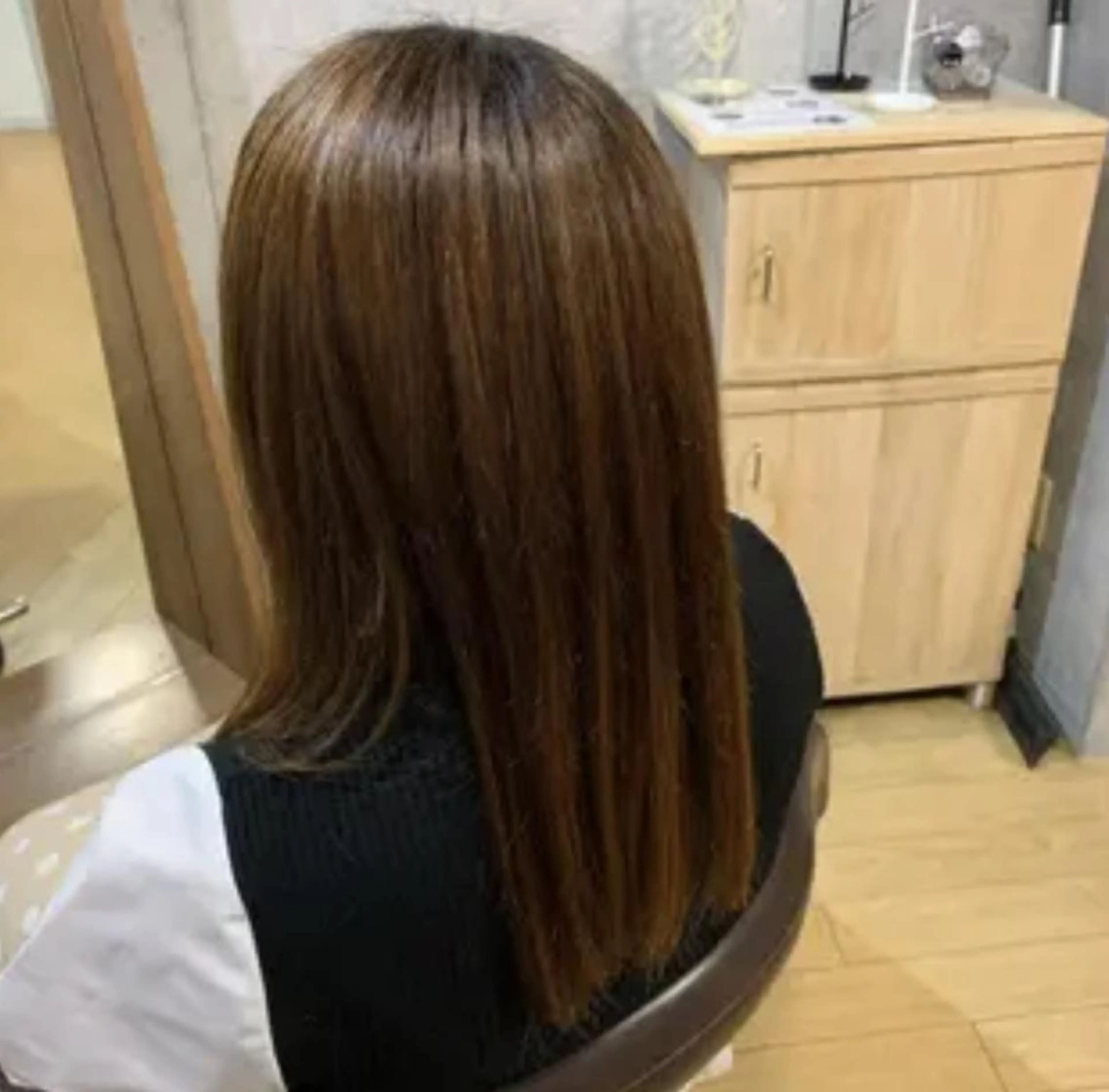 オーガニック縮毛矯正+ヘッドスパの写真