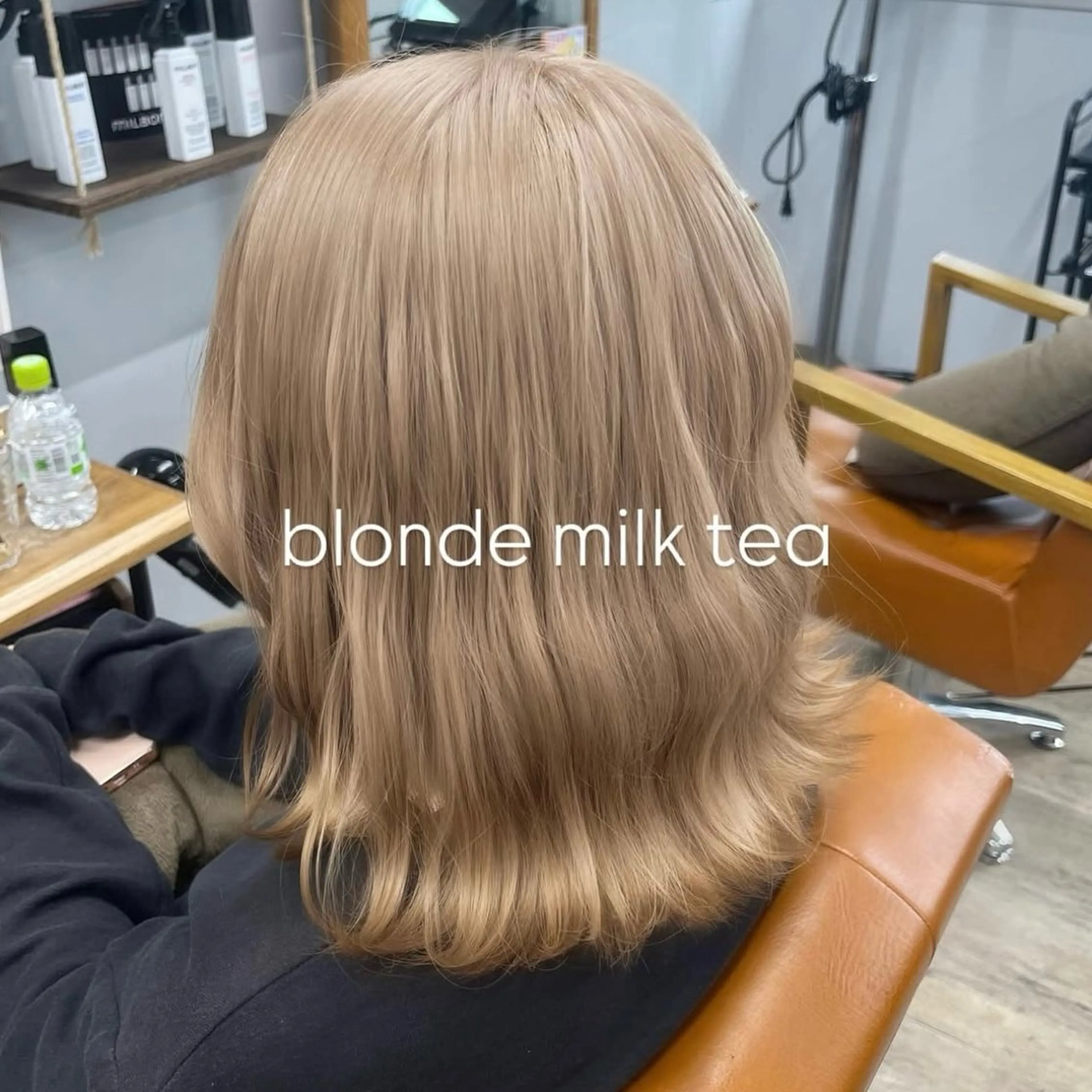 ミディアム カラー ブリーチ ダブルカラー トリートメント ヘアカラー lucina ヒヨリのヘアスタイル