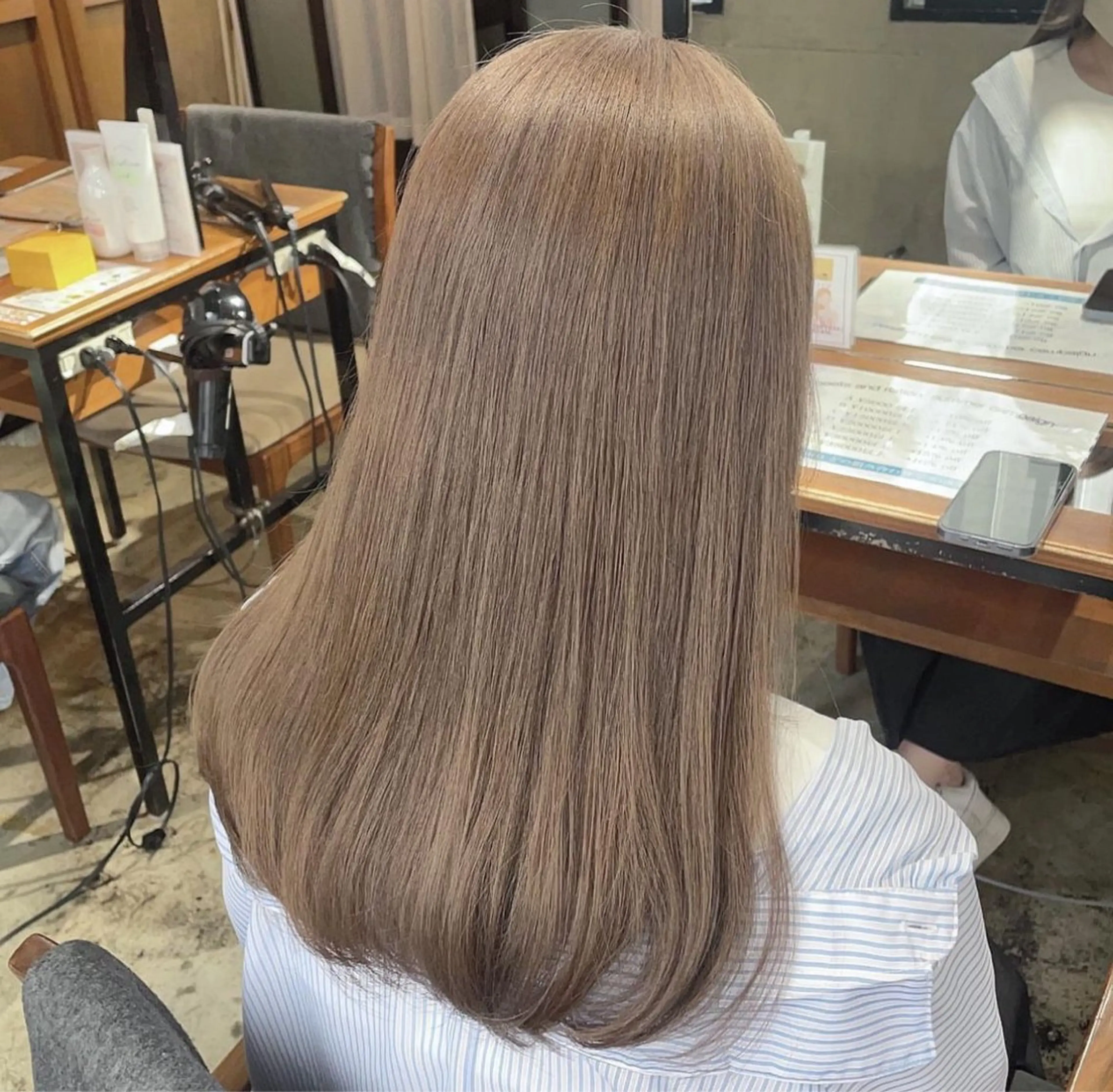 ロング カラー カット ヘアカラー 梅田美容室 山崎海波のヘアスタイル