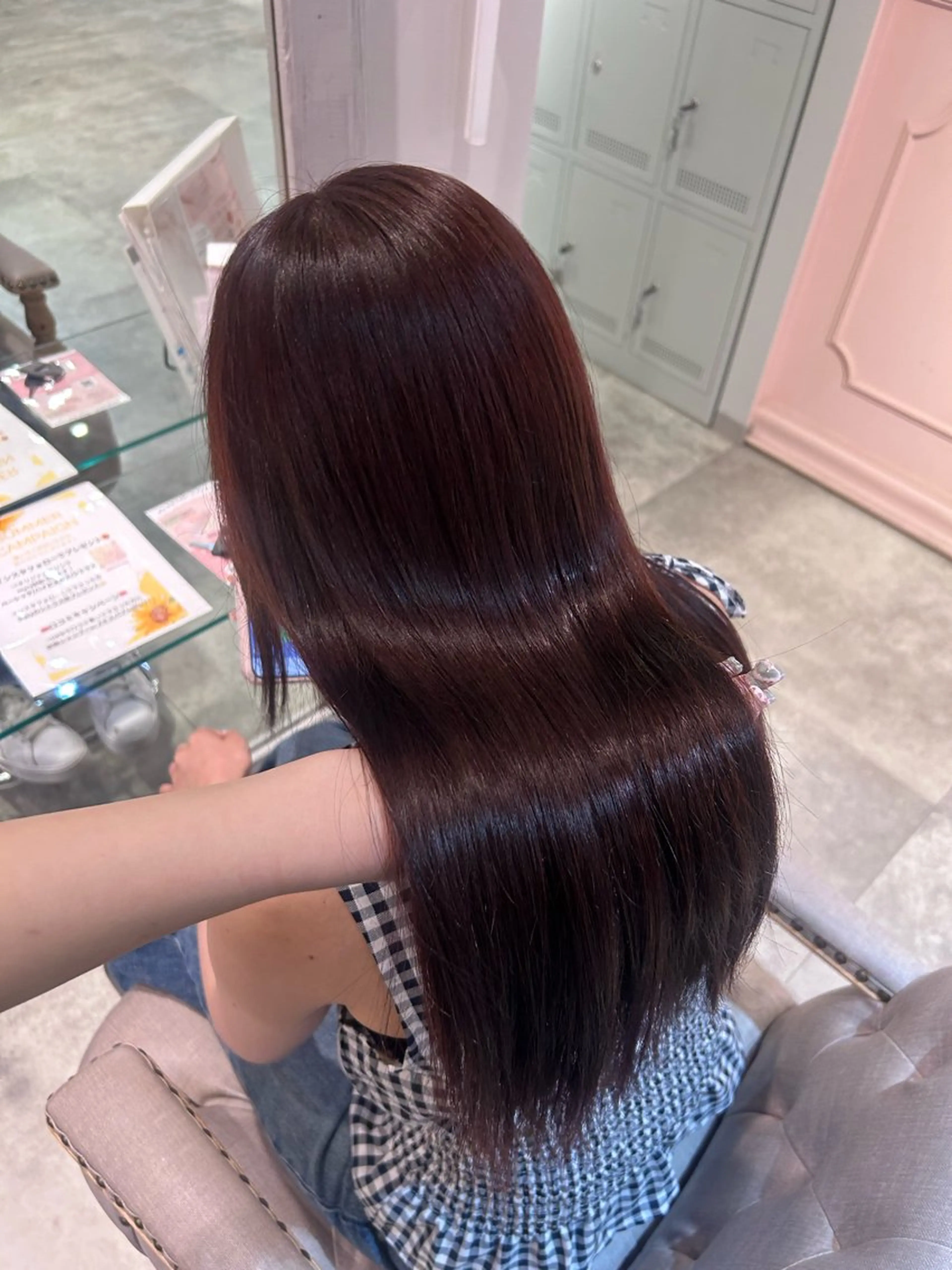 𓊆ྀི💕ワンカラー➕メンテカット(毛量調節無し)✂️🎀➕マーブ付き❕𓊇ྀིの写真