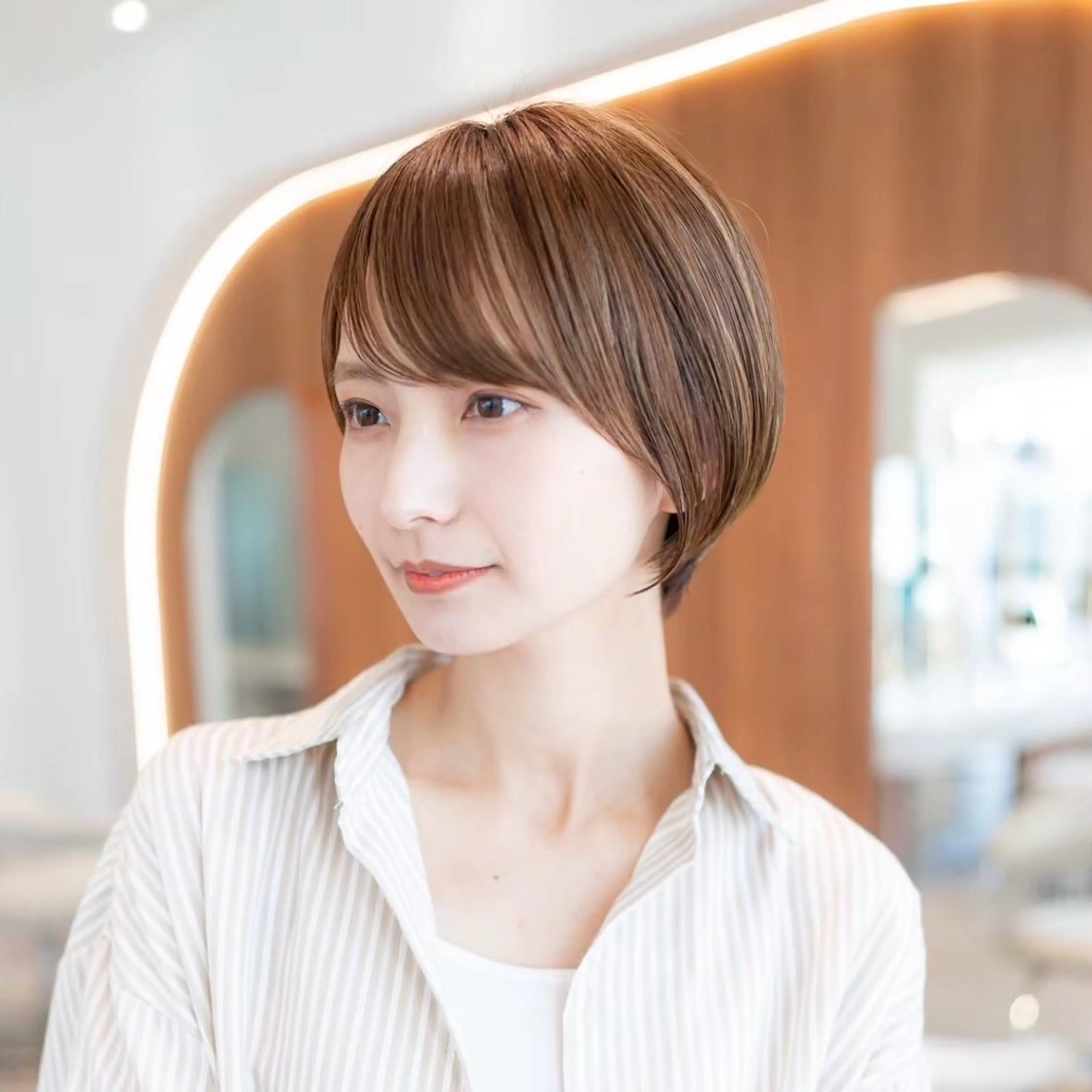 ショート カラー ショートボブ ハンサムショート 丸みショート イルミナカラー ボブ カット ヘアカラー トリートメント 渋谷ボブ/ショート 特化田中航平のヘアスタイル