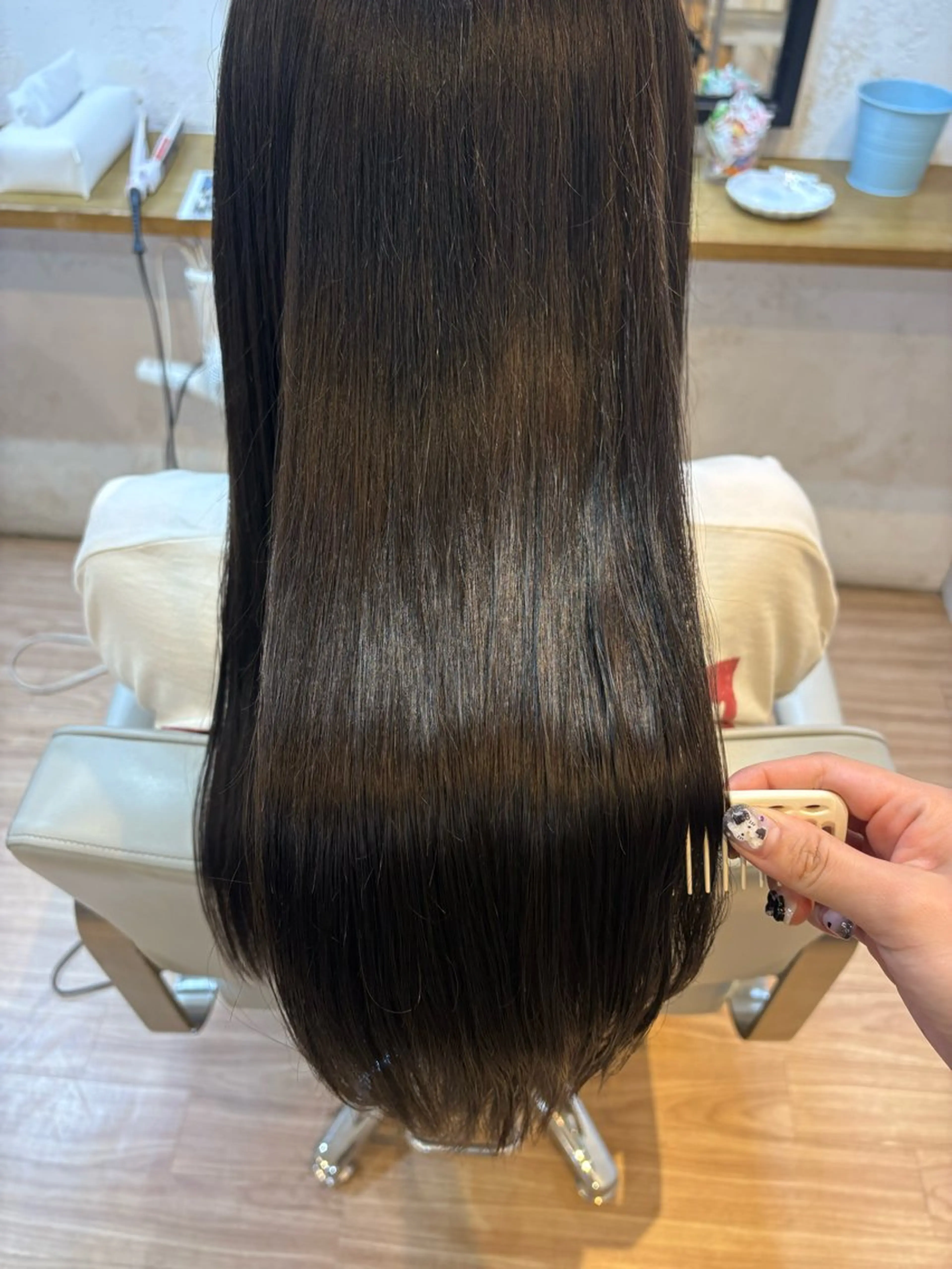 ロング ヘアカラー トリートメント IRICO たまプラーザ所属・韓国ヘアー🇰🇷 MIWAのヘアスタイル