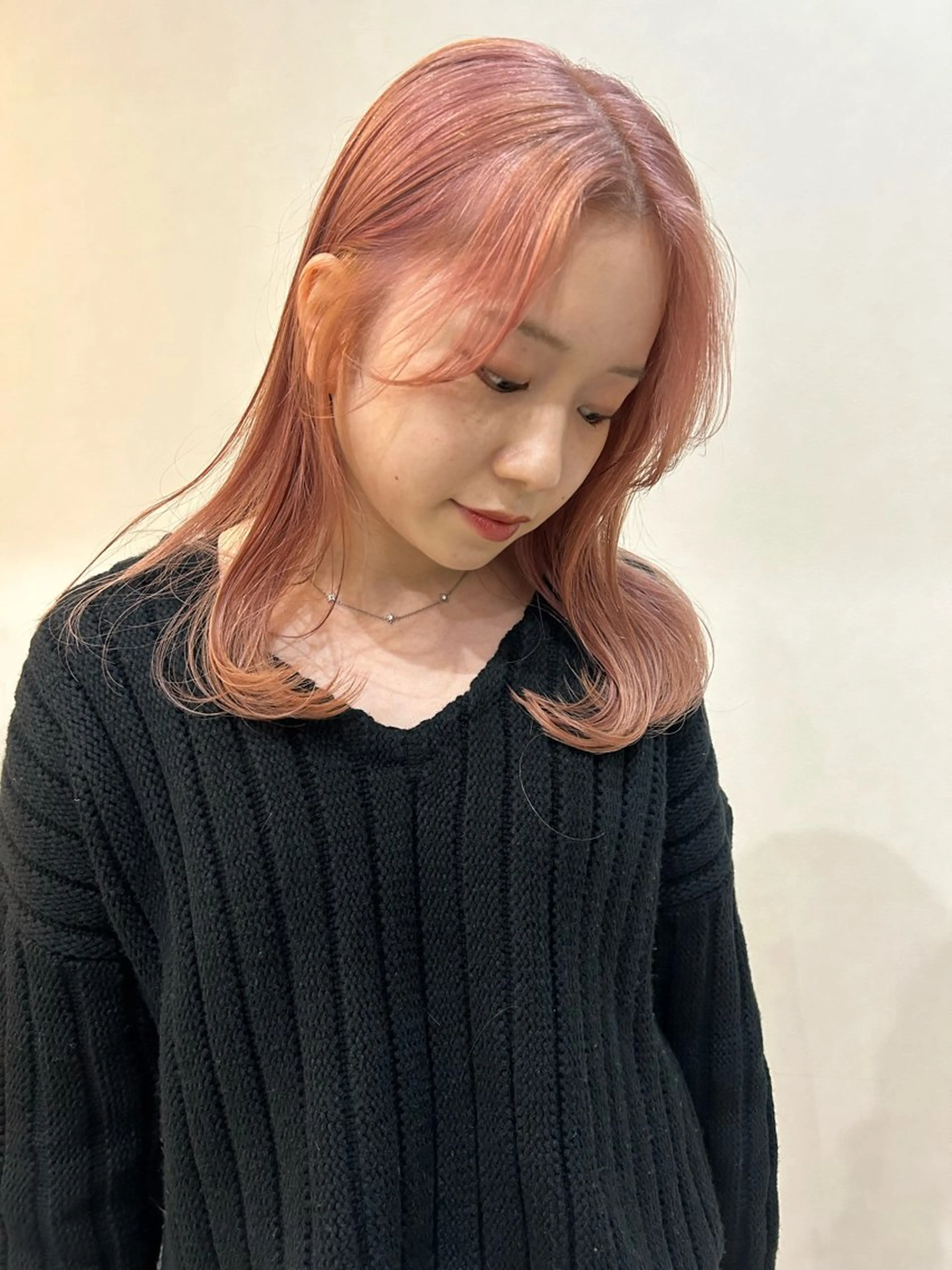 セミロング ヘアカラー ボブ/透明感カラー 🧸YUI❤️のヘアスタイル
