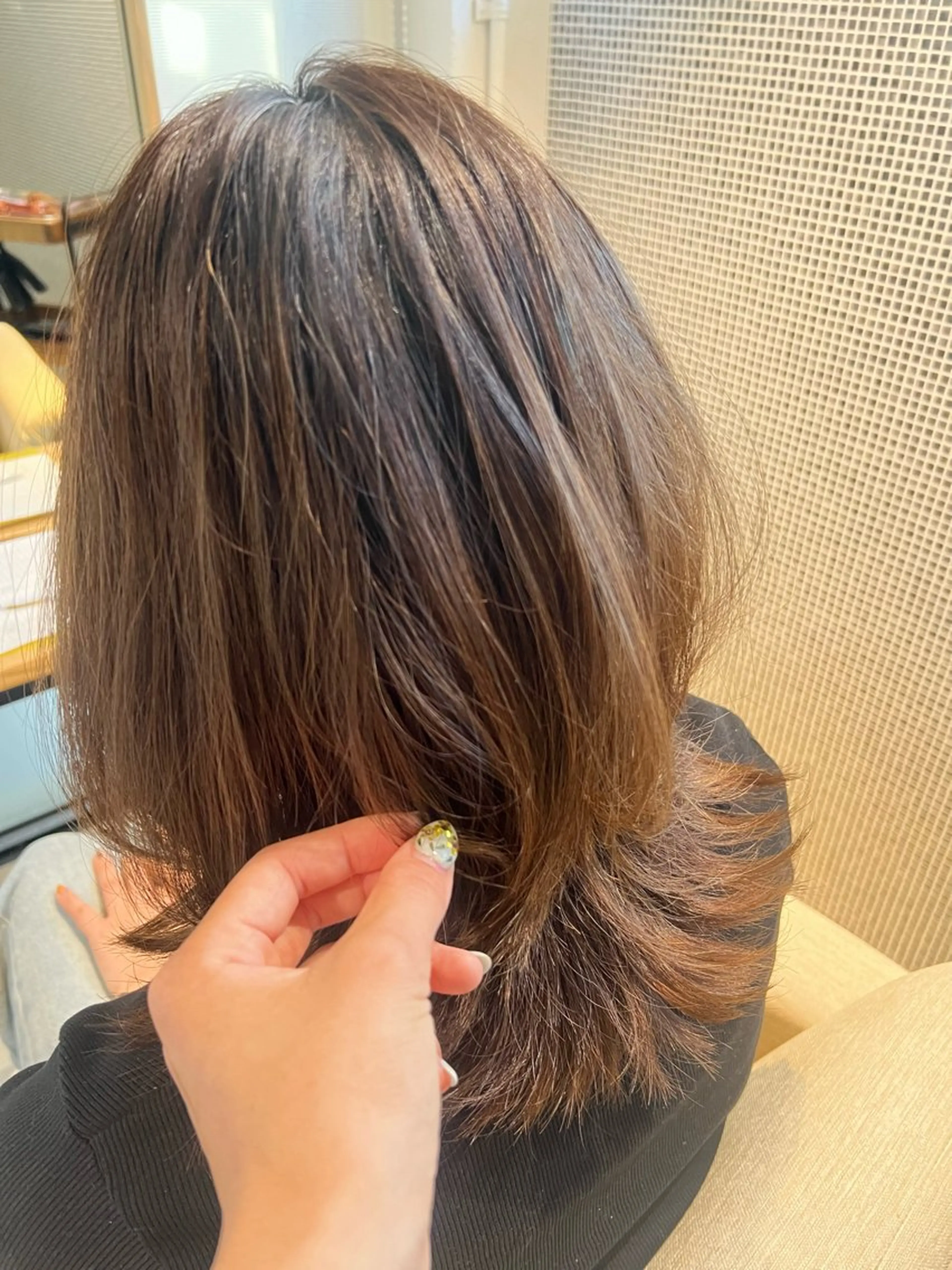 ミディアム カラー ブルームヘアデザイン かこ。のヘアスタイル