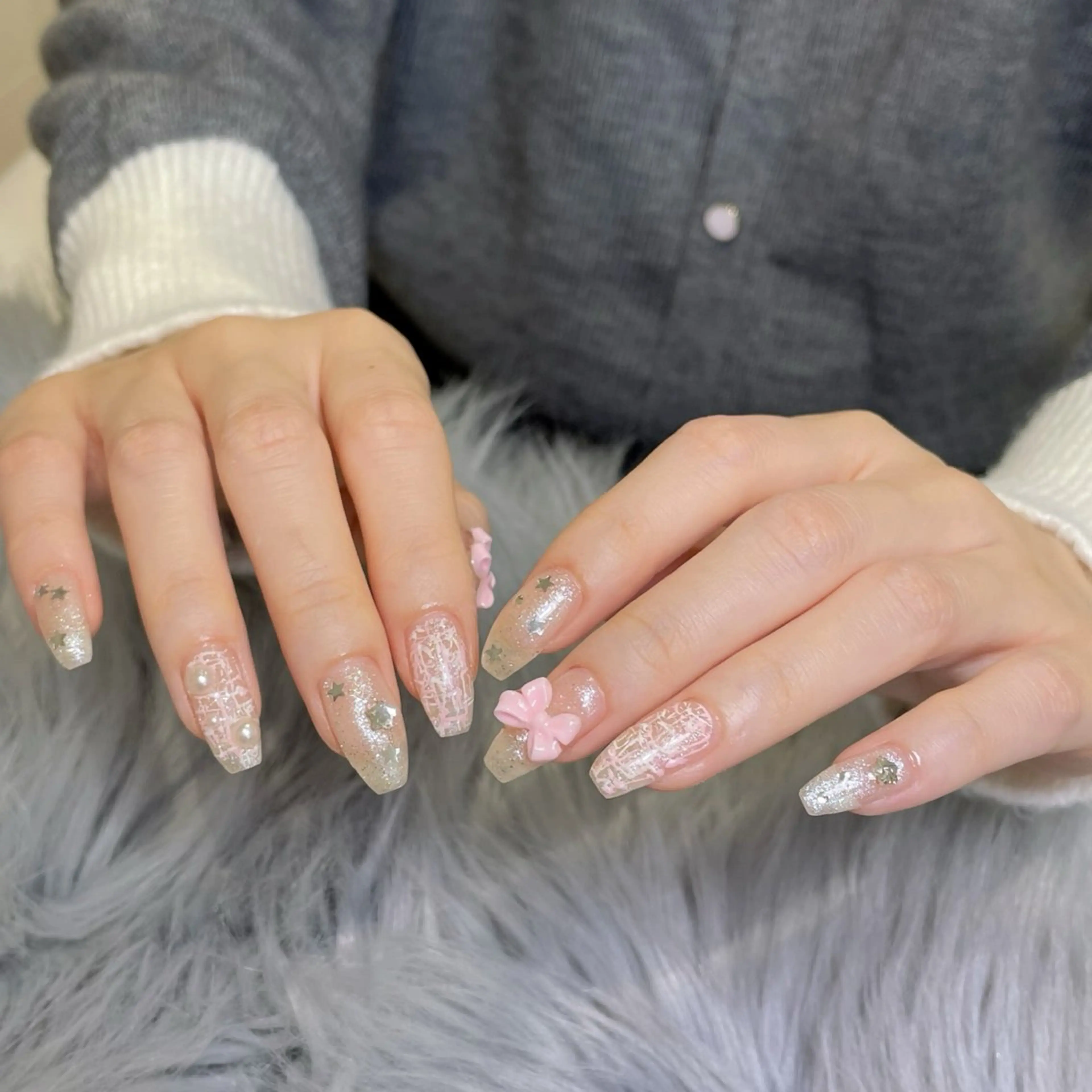 ネイル ラメ(グリッター) RICO NAIL所属・RICO Nail パーツつけ放題🌈のネイルデザイン