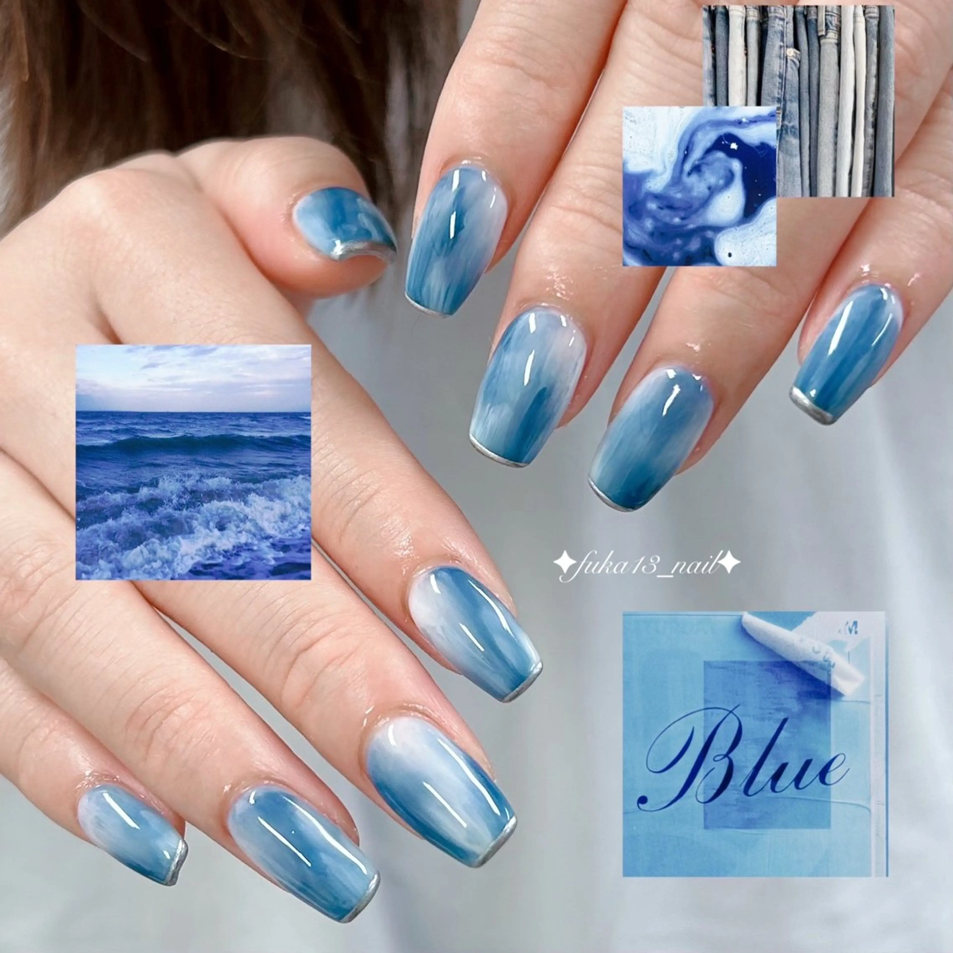 ネイル 韓国ネイル ニュアンスネイル 夏ネイル ハンドネイル Nail♡Fuka. /8月予約受付中のネイルデザイン
