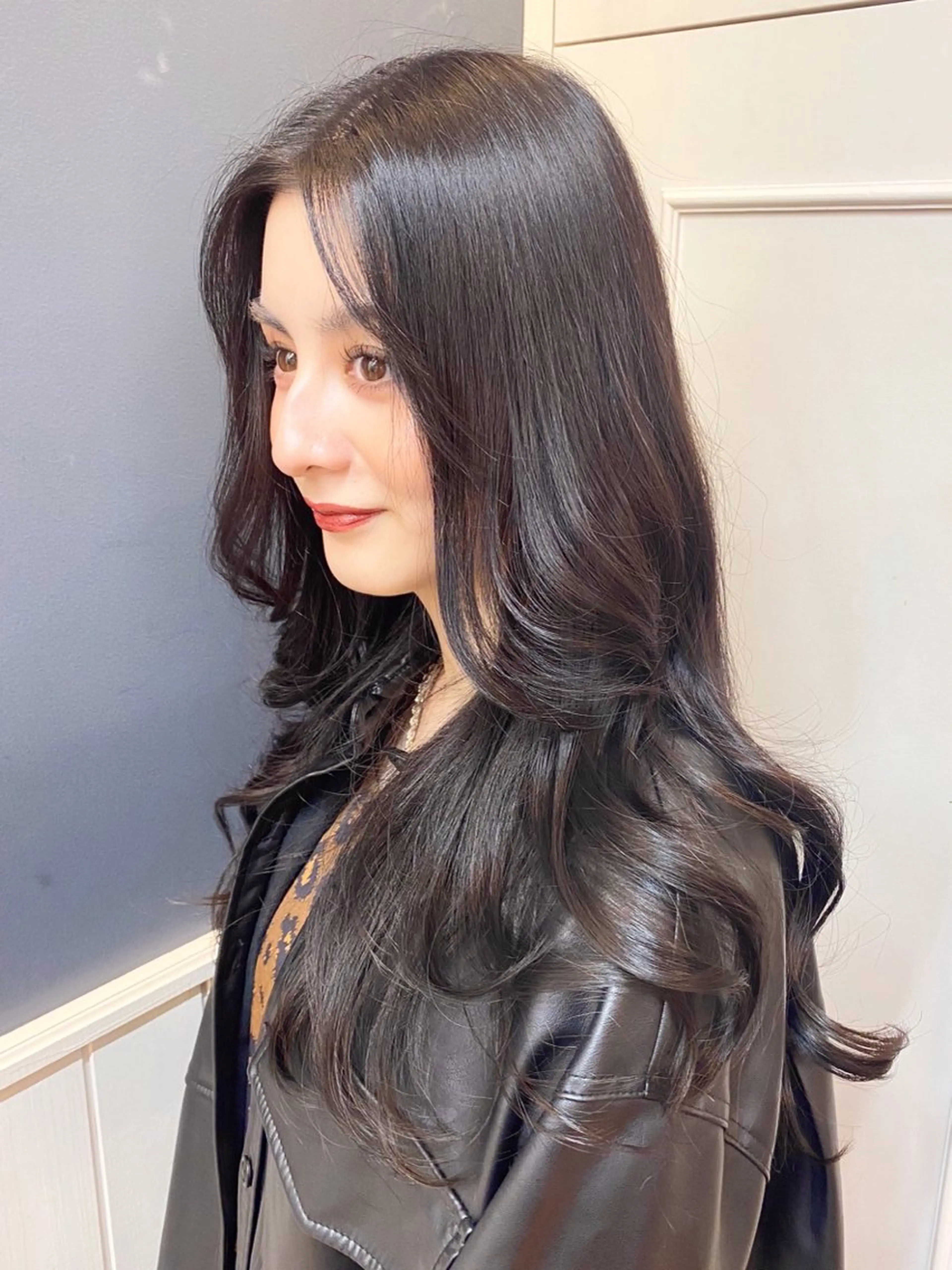ロング カット ヘアカラー パーマ 韓国ヘア sasugaのヘアスタイル