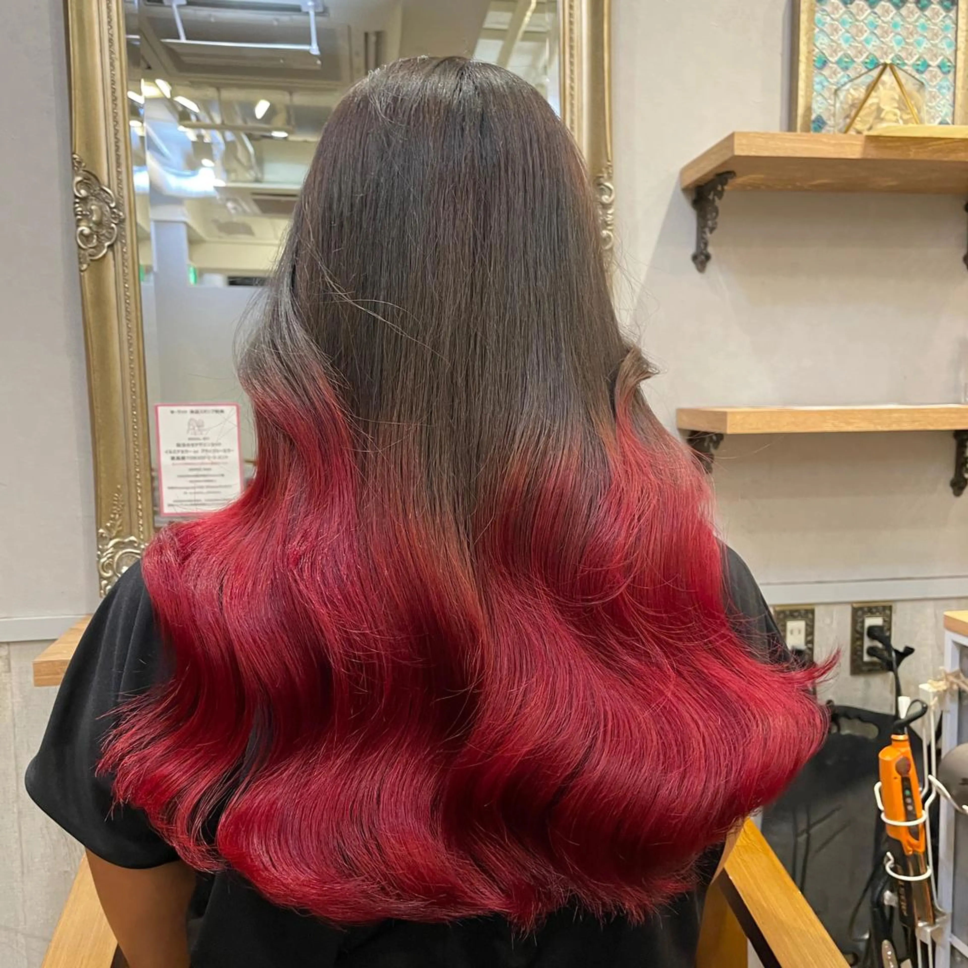 セミロング カラー ヘアアレンジ layercut✂️ 韓国ヘア/髪質改善のヘアスタイル