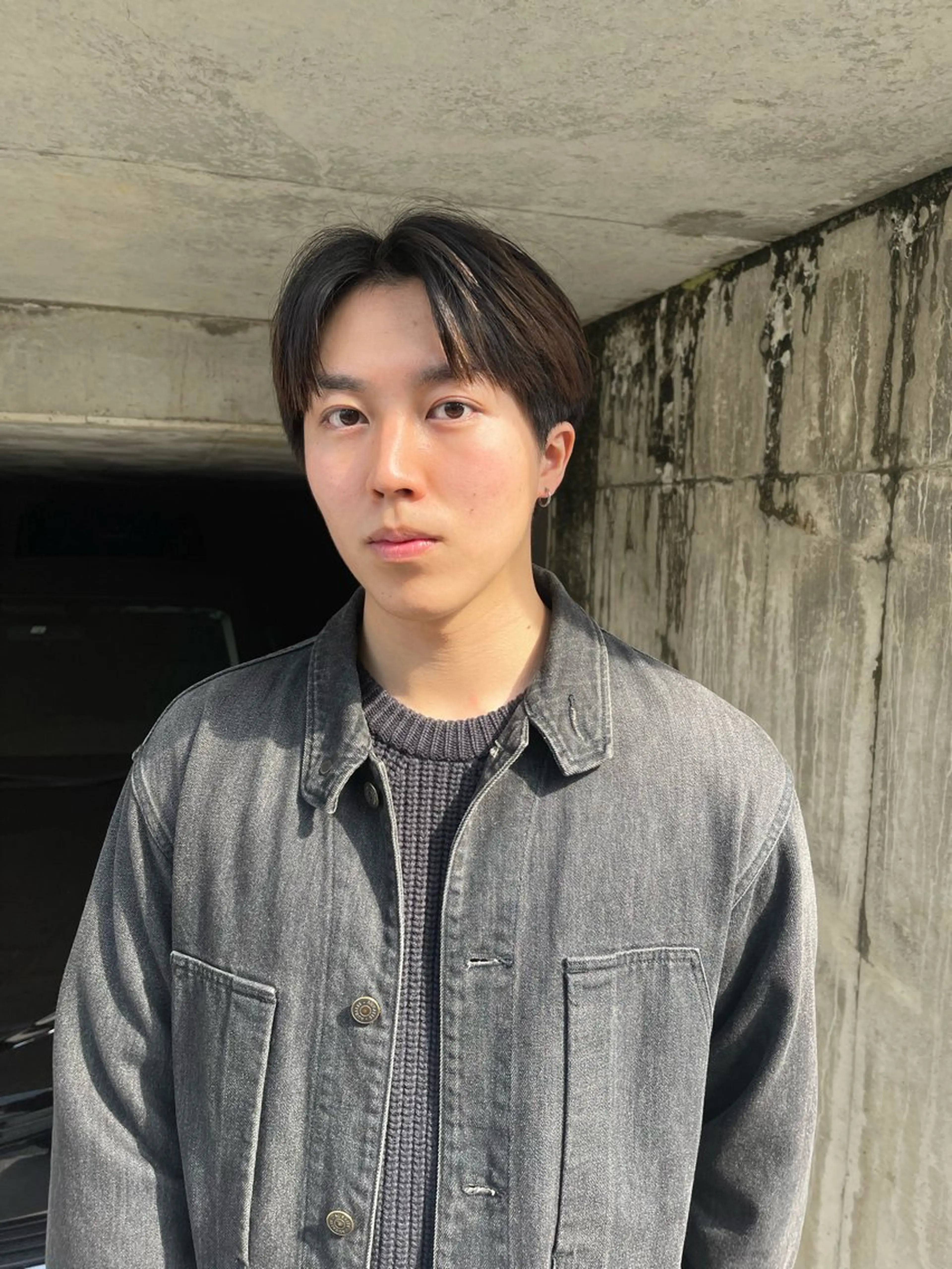 メンズ センターパート ボブ/レイヤー /河内温太のヘアスタイル