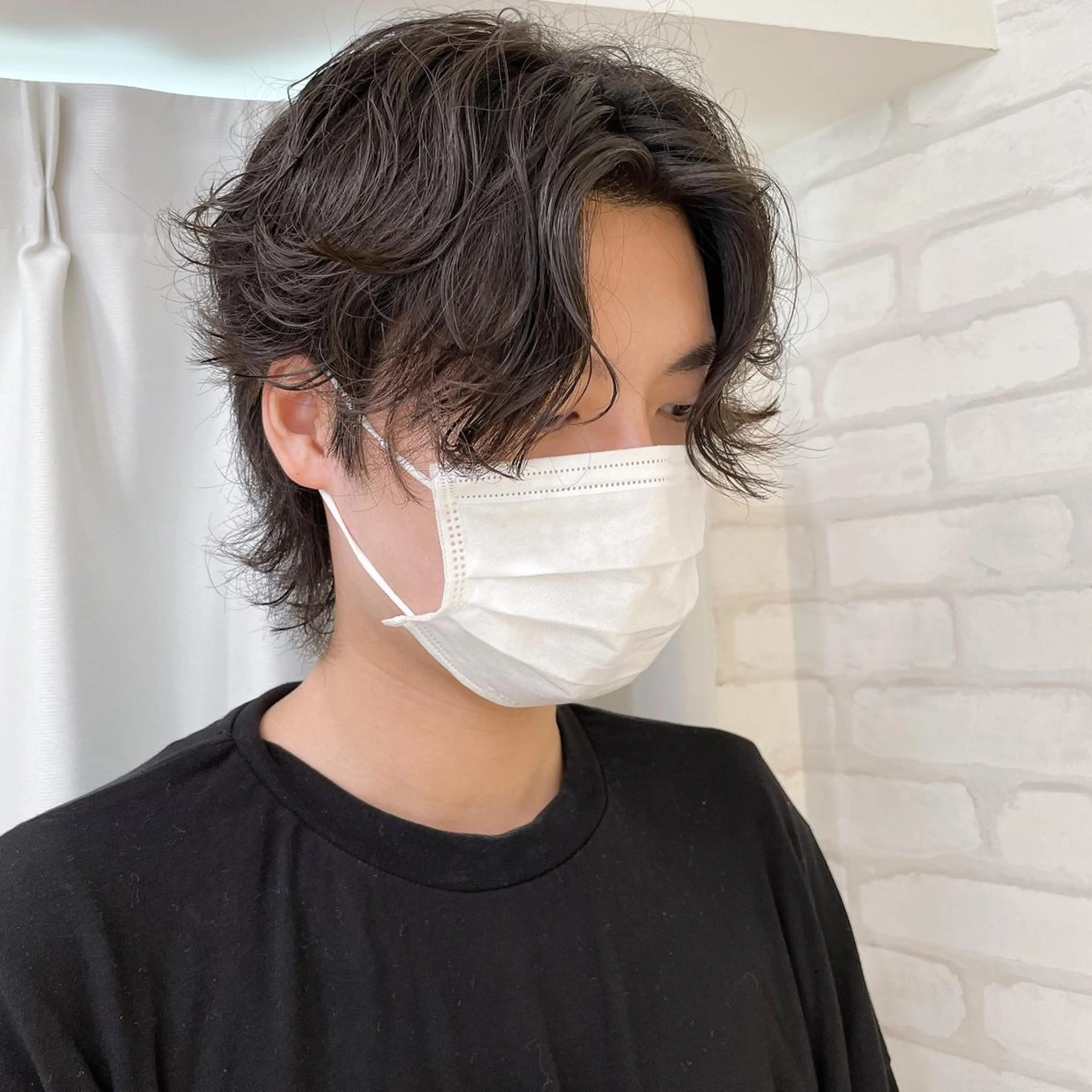ショート パーマ メンズ カット パーマ abilita AZUSAのヘアスタイル