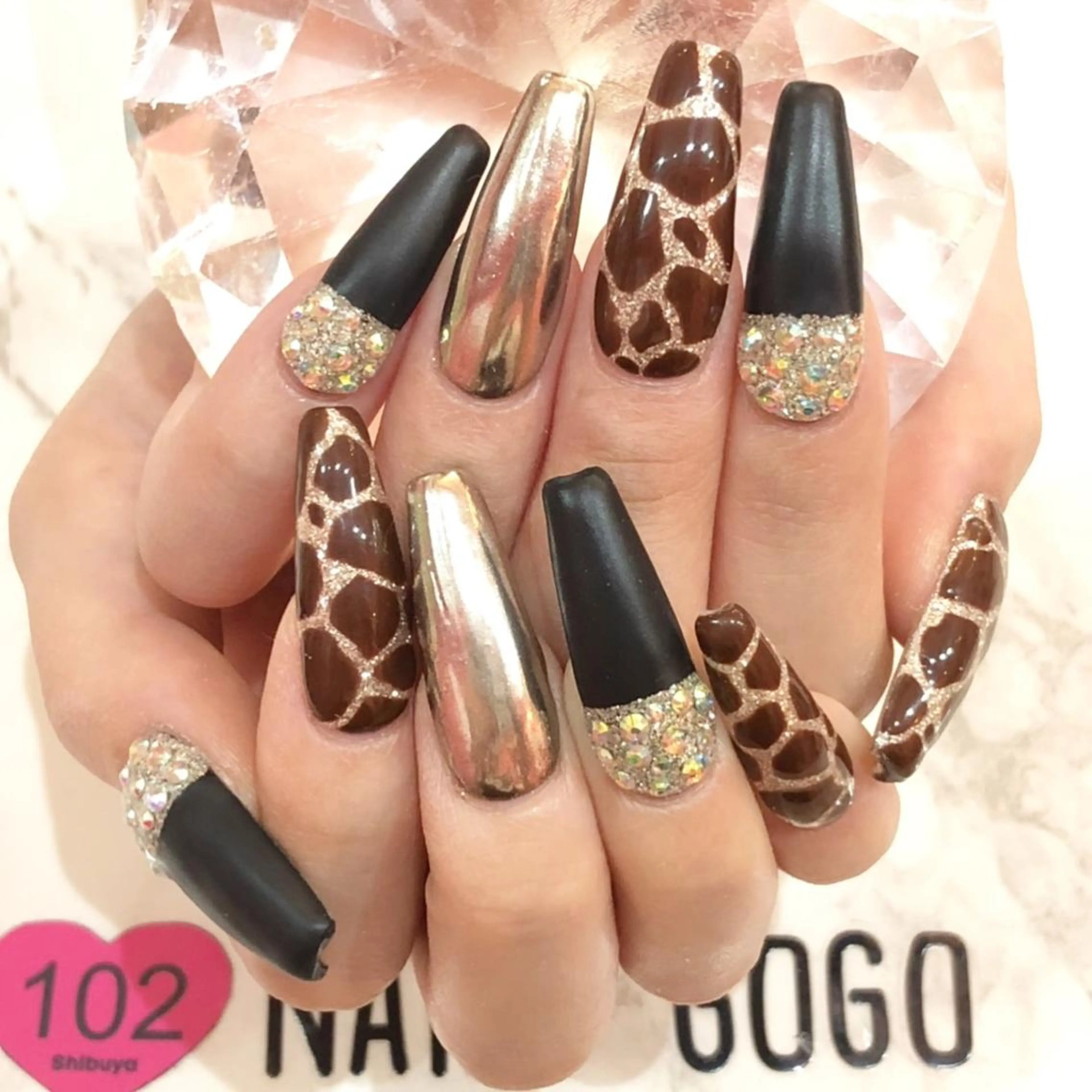 ロング カラー メンズ キッズ ネイル アートネイル ジェルネイル ラメ(グリッター) 持ち込み スカルプネイル NAILSGOGO shibuyaのネイルデザイン