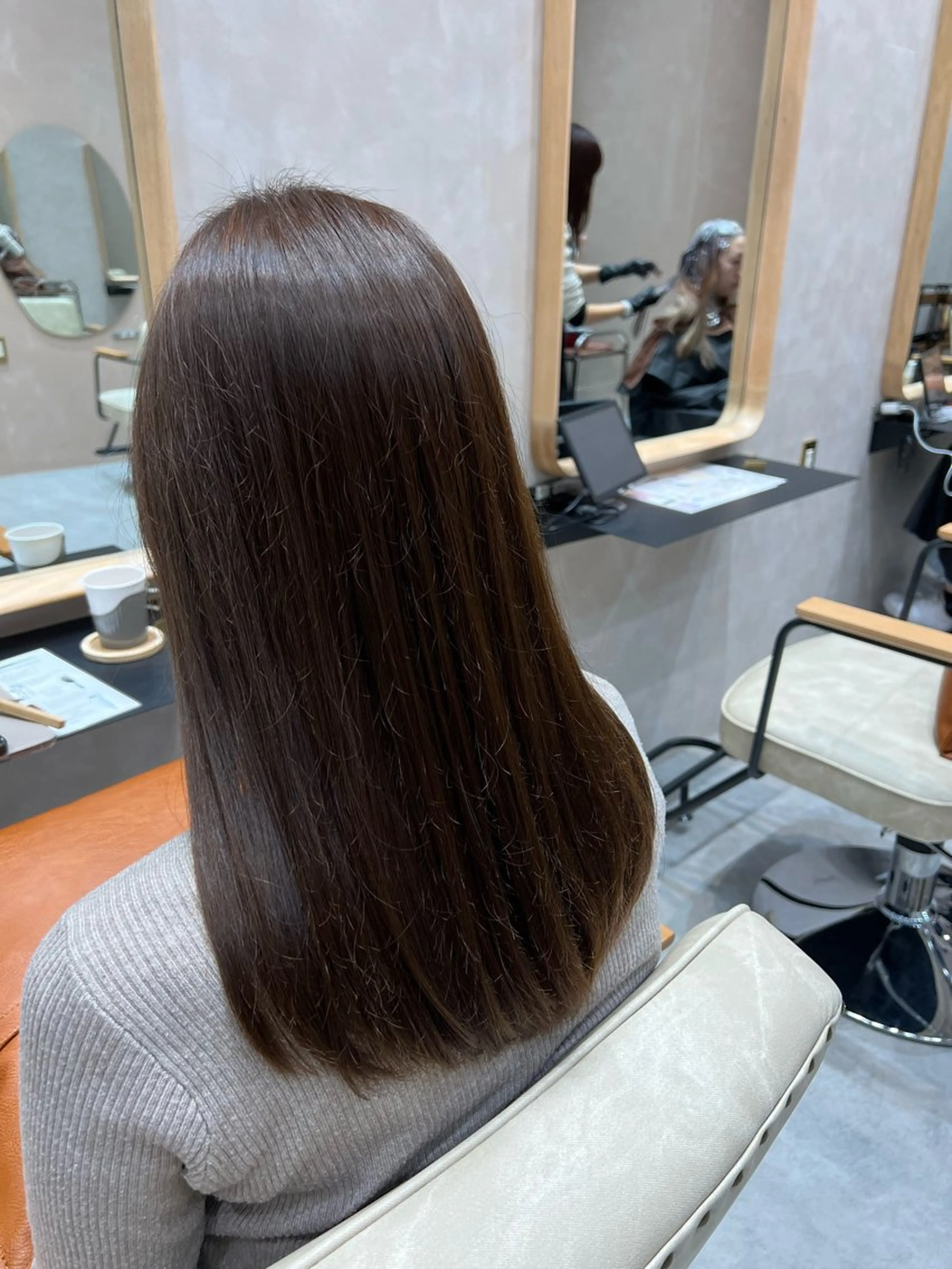 セミロング カラー ベージュカラー ヘアカラー トリートメント 透明感/明るめ ヘア/kazui🐈のヘアスタイル