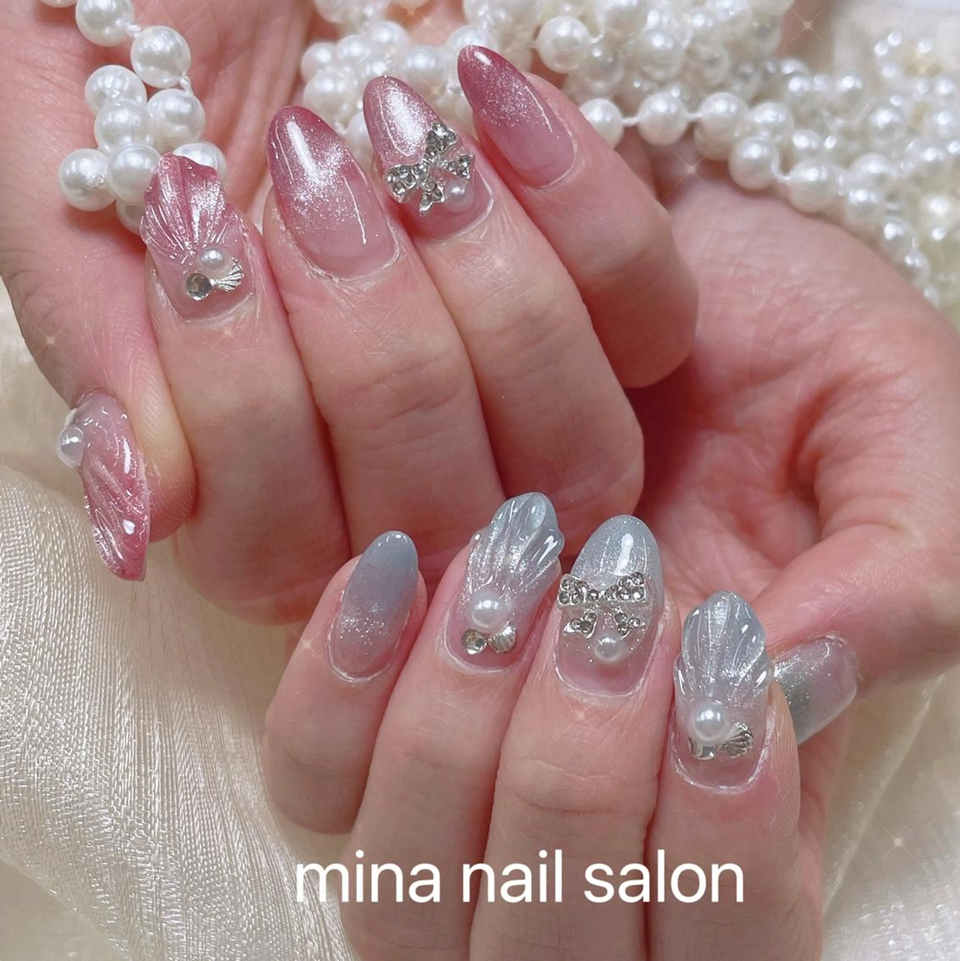 ネイル Mina🧸 韓国風ネイル🎀のネイルデザイン