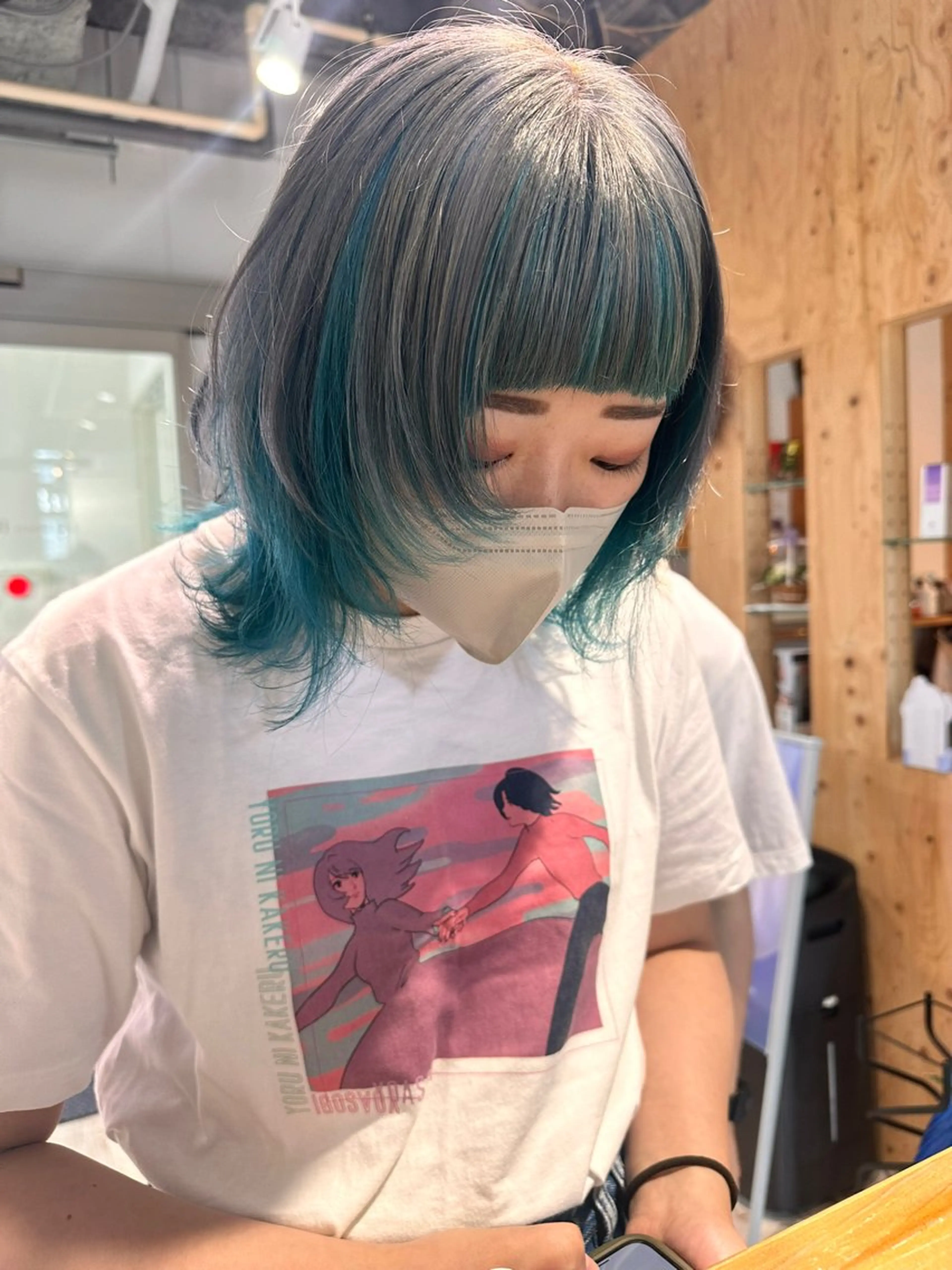 カラー 派手カワ🌈💖 イノウエアヤカのヘアスタイル