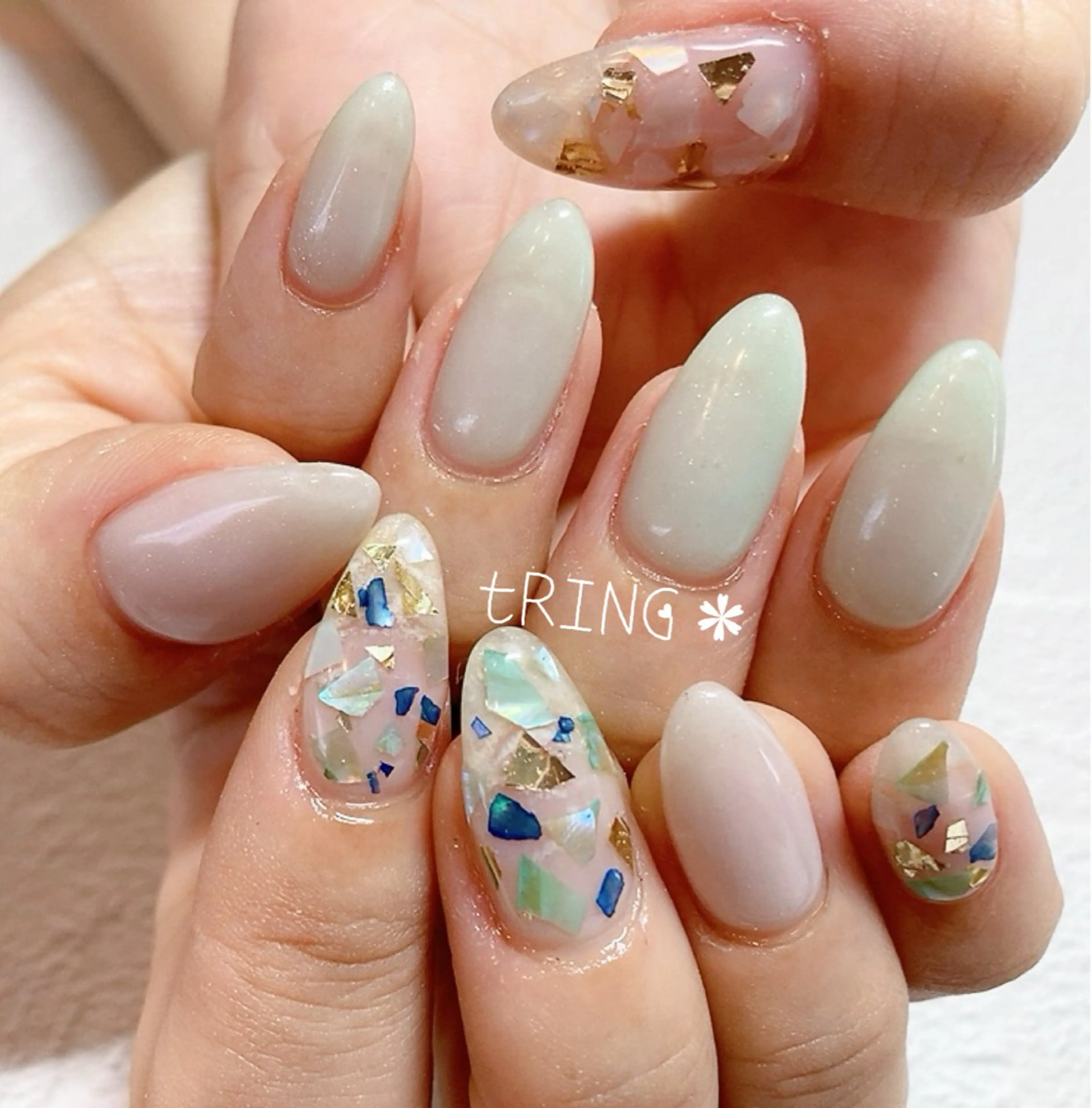 ネイル ハンドネイル tRING* しいの木台のネイルデザイン