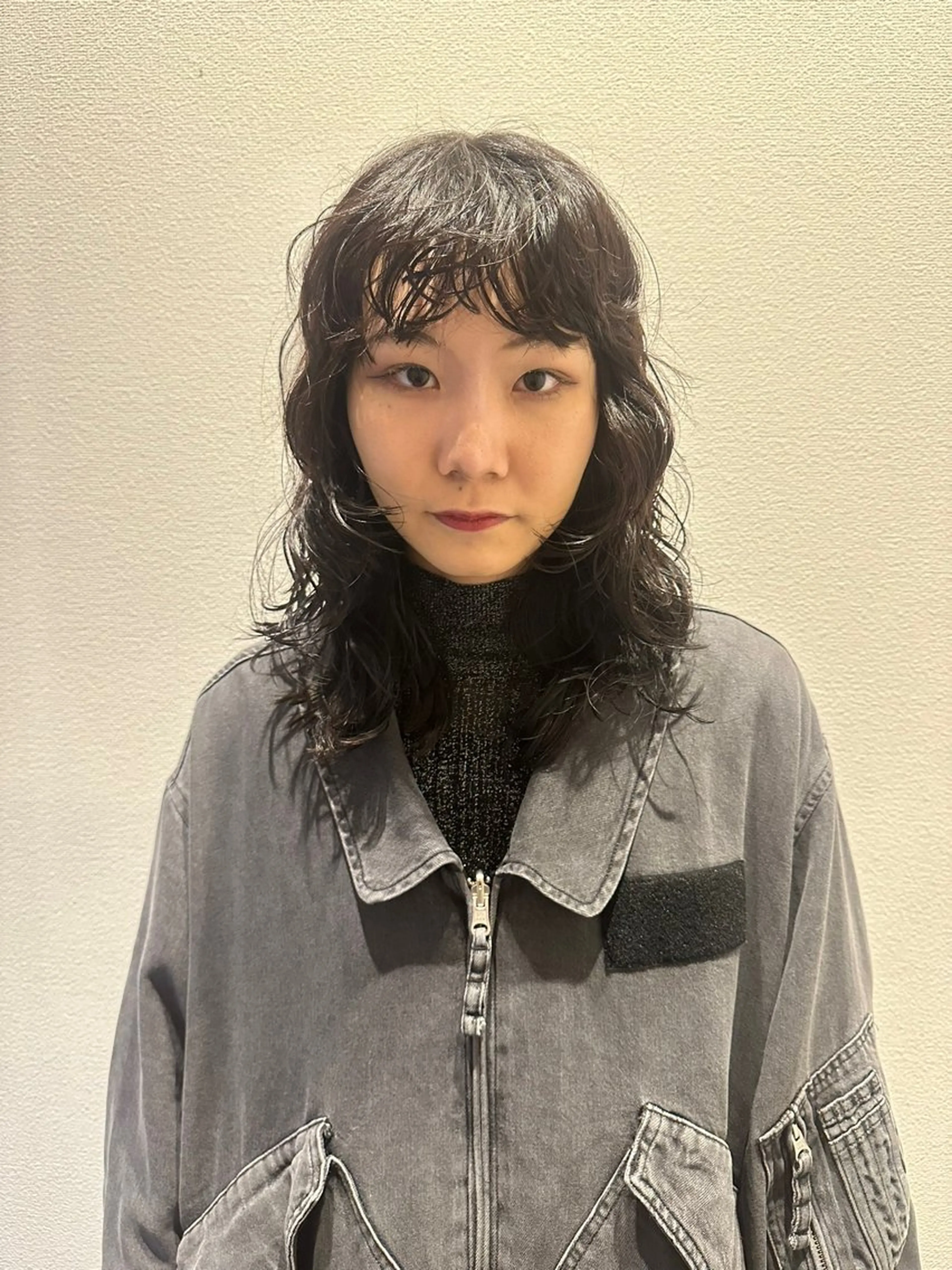 ミディアム ミディアムパーマ レイヤーカット カット パーマ パーマ 大須美容師 ぱるのヘアスタイル