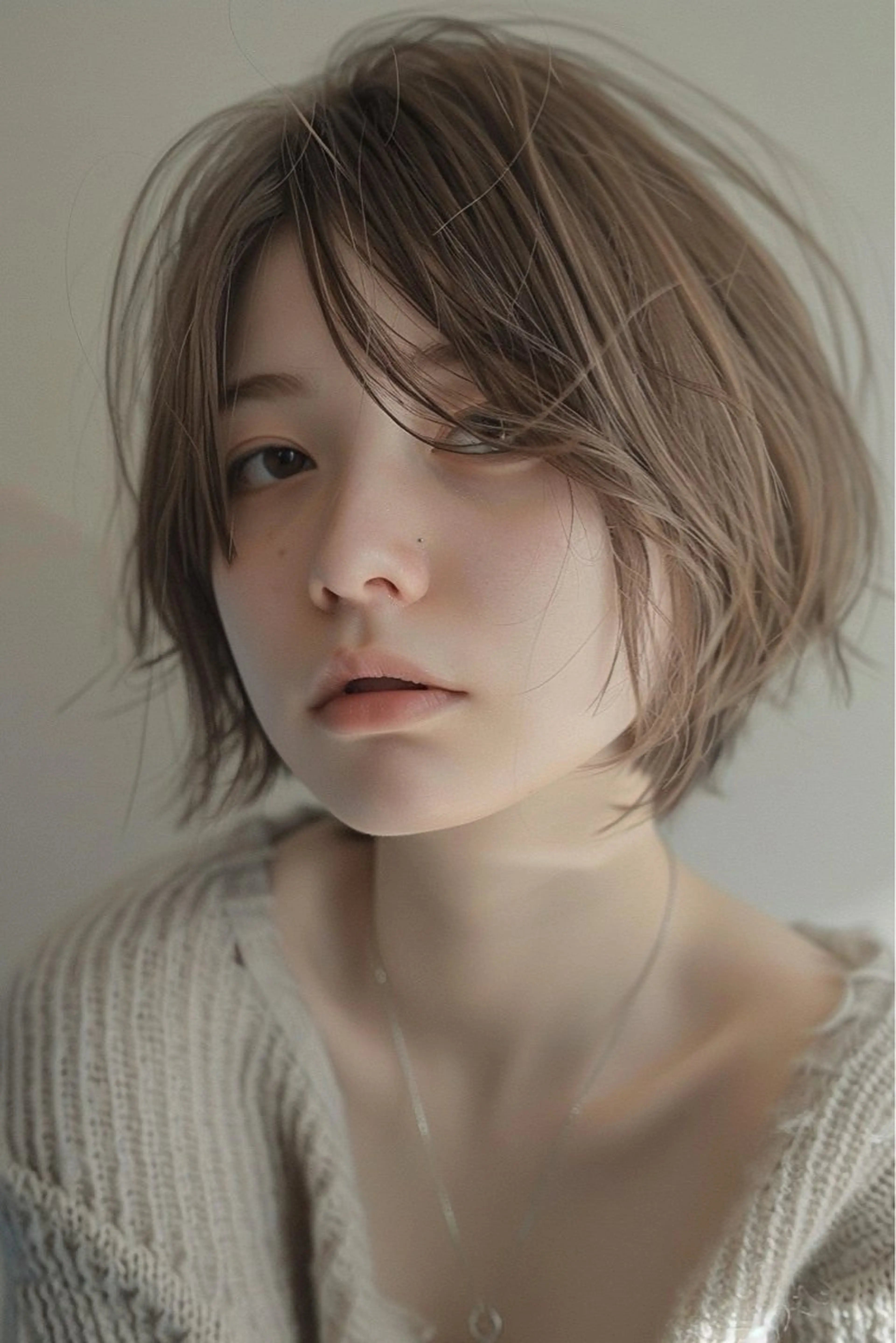 ショート アッシュ 髪質改善 韓国風ヘア レイヤーカット カット ヘアカラー トリートメント 似合わせ× トレンド/YUTOのヘアスタイル