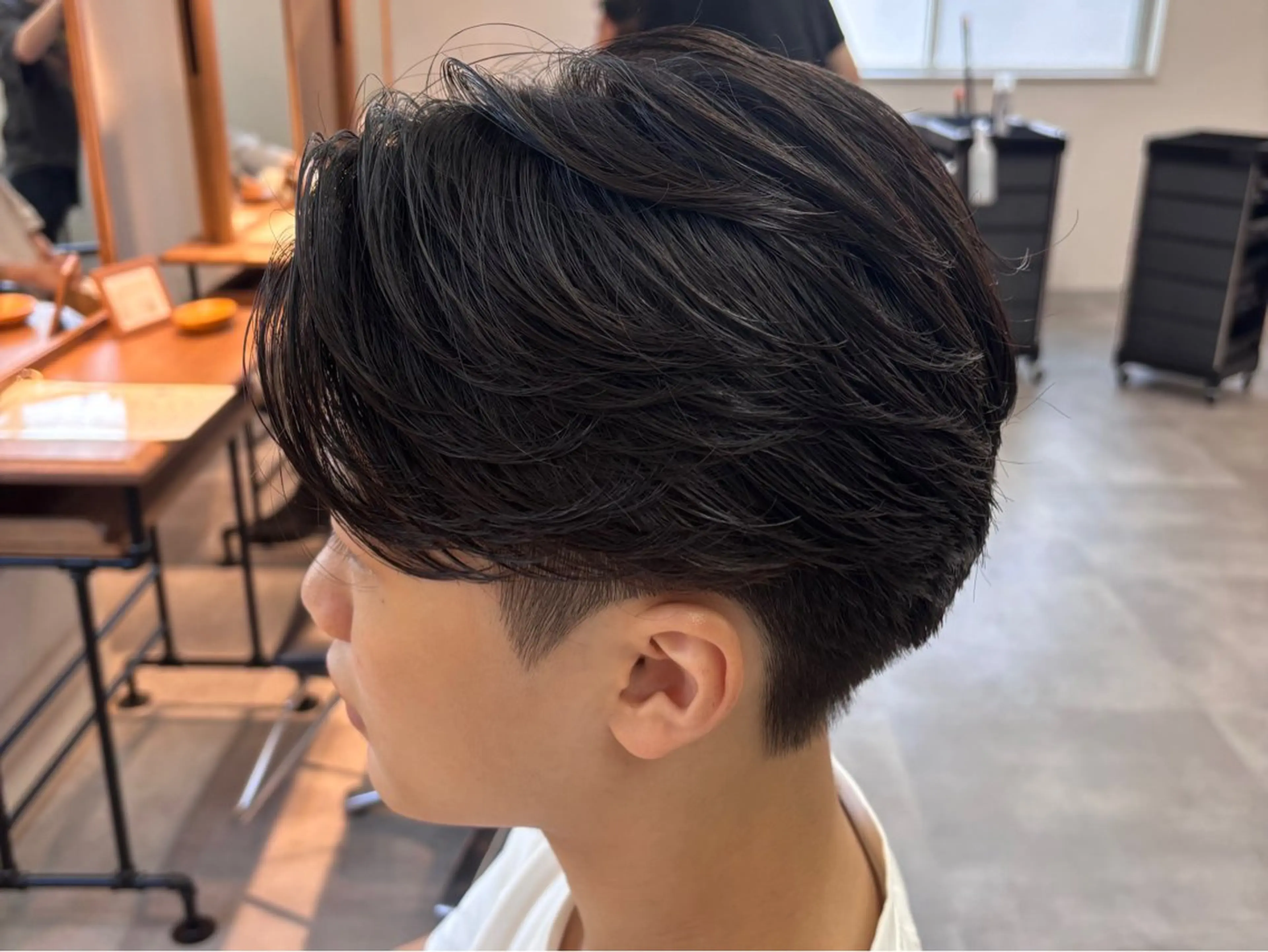 ショート パーマ メンズ カット パーマ 【フェード/ショート /パーマ/千葉駅】のヘアスタイル