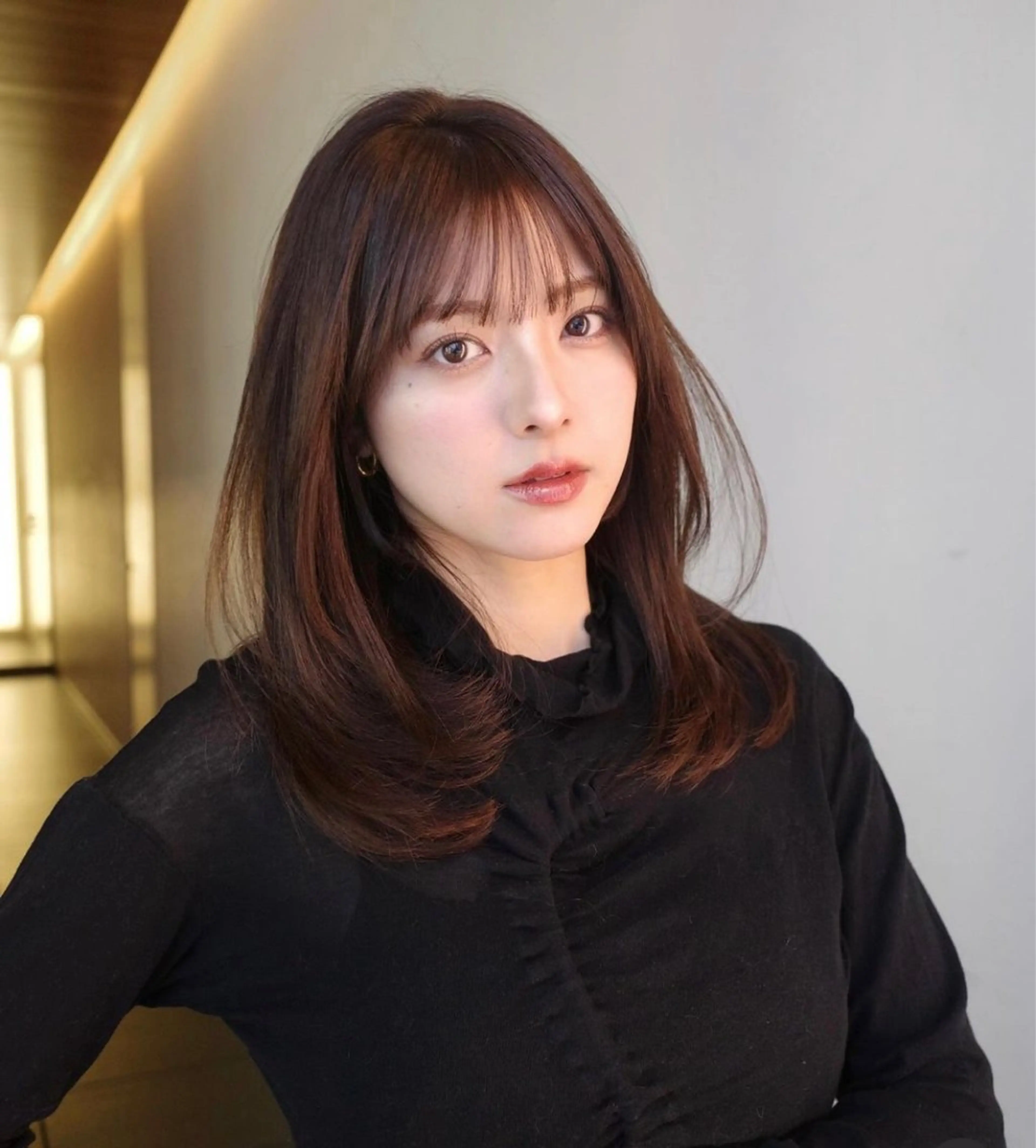 セミロング sand 大阪梅田所属・ショートパーマ🌀 ✂︎小寺仁紫のヘアスタイル