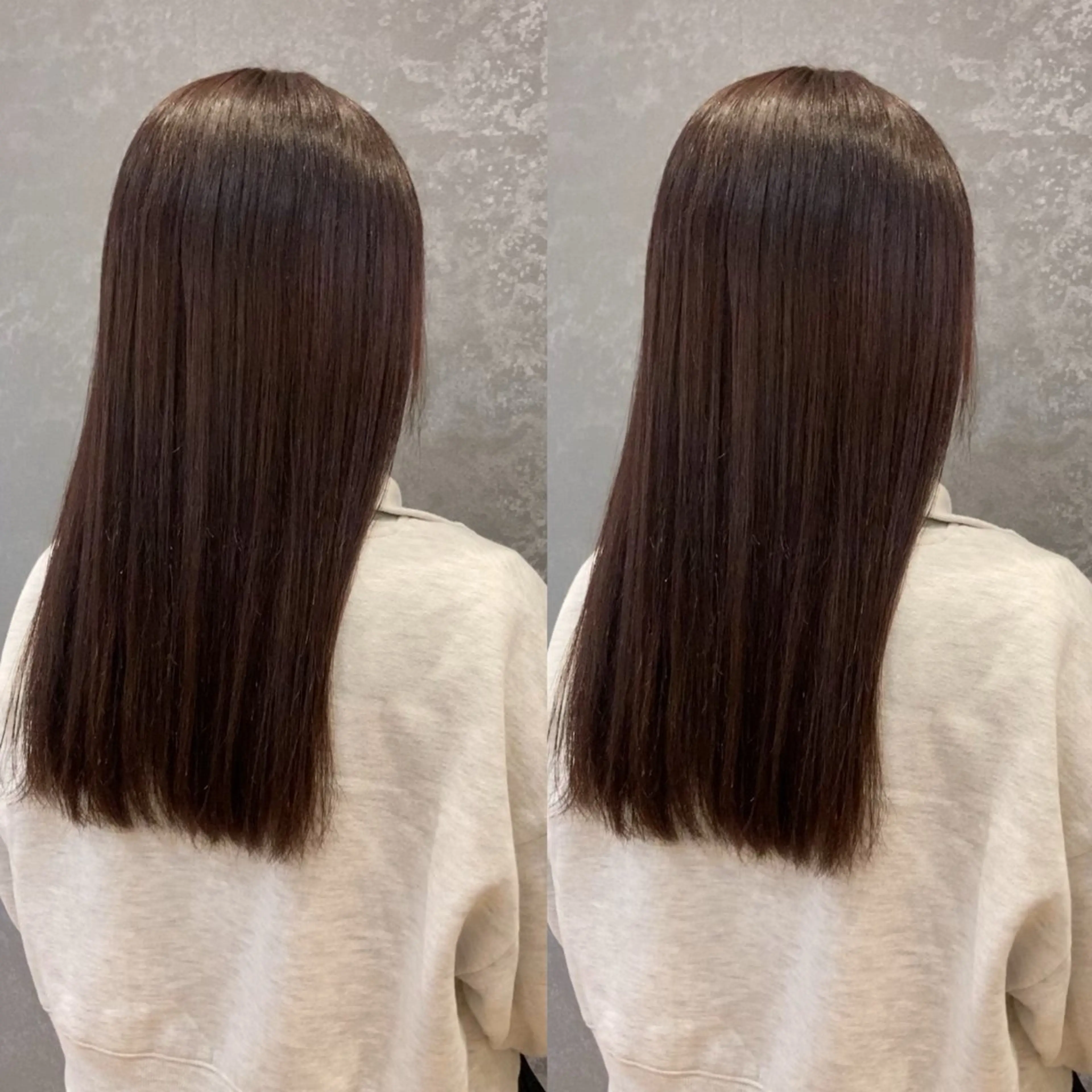 セミロング 縮毛矯正 schon所属・み うのヘアスタイル