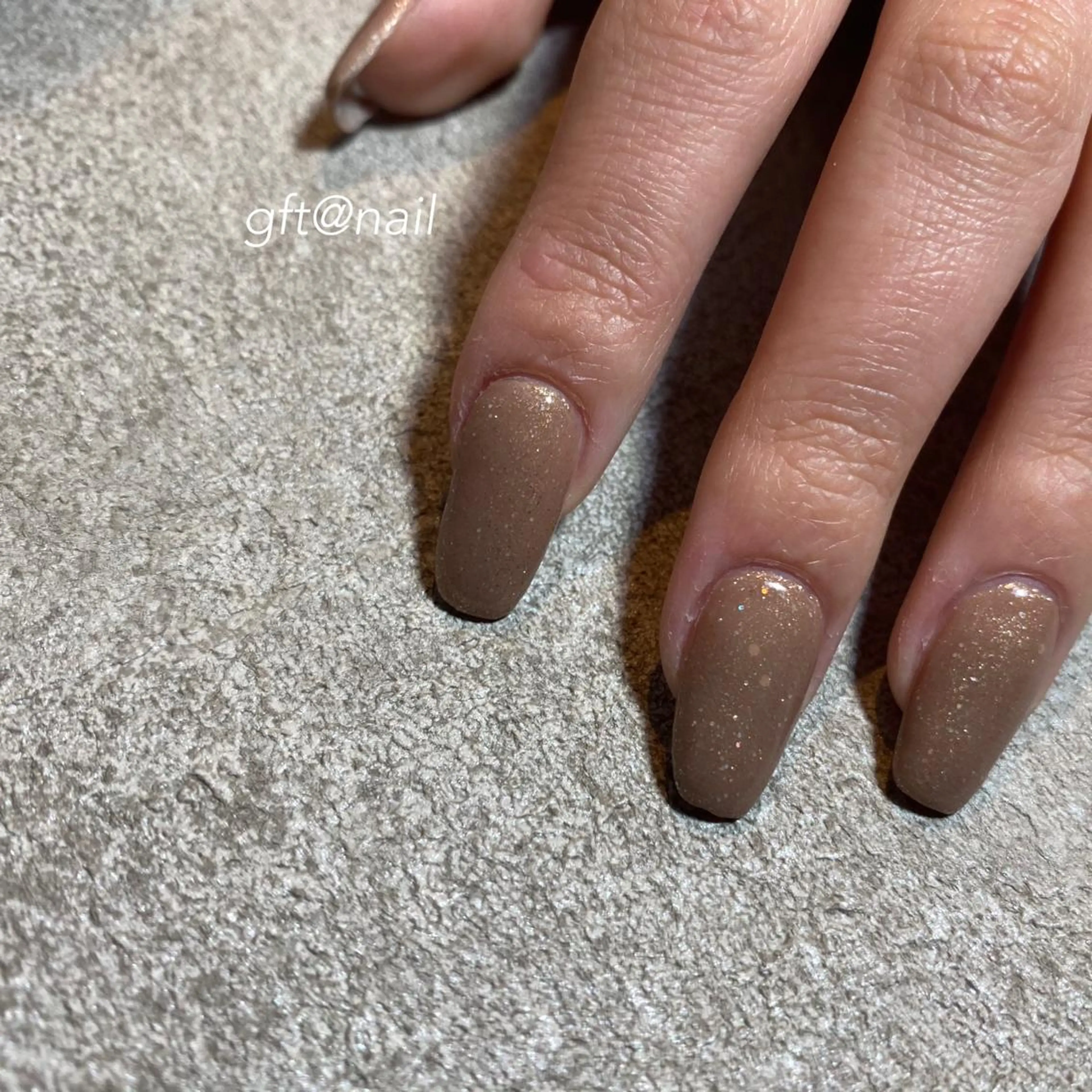 ネイル ワンカラーネイル スクエアネイル ハンドネイル etorca nailのネイルデザイン