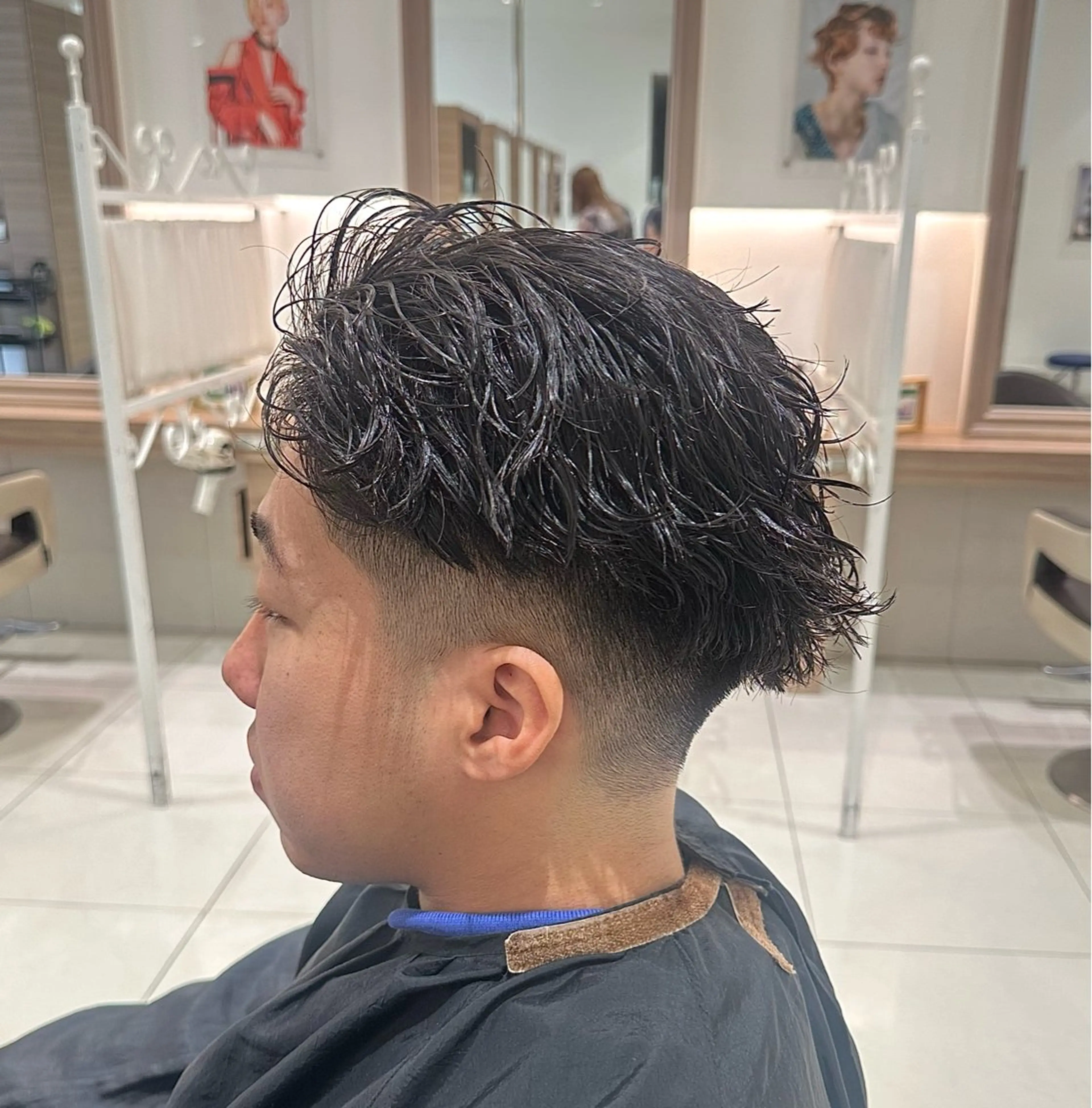 カラー パーマ メンズ メンズパーマ メンズツイストパーマ 刈り上げ ツイストパーマ カット パーマ Ash 八王子店 パーマ特化‪‪ユージのヘアスタイル