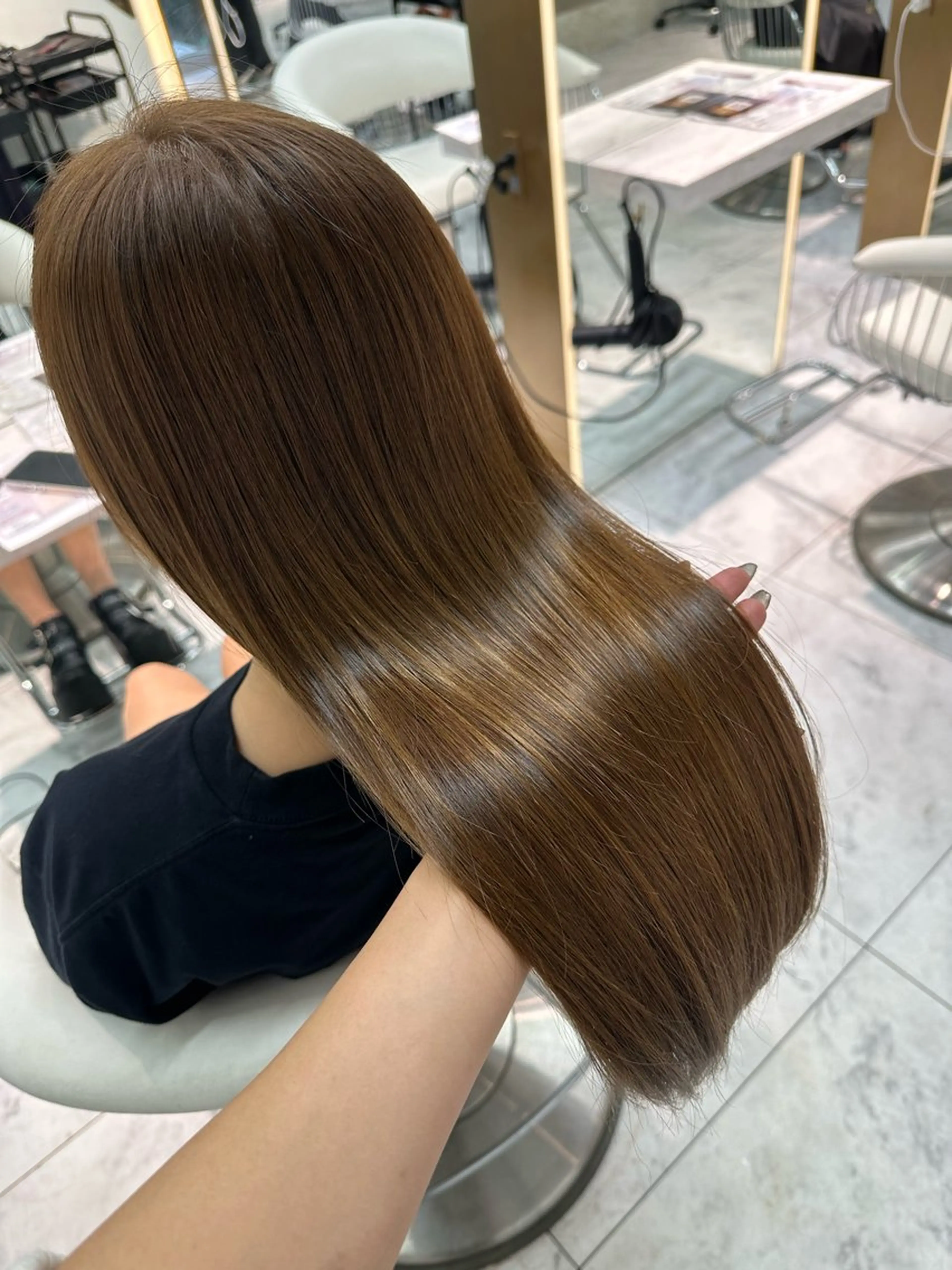 ロング カラー 透明感カラー トリートメント カット ヘアカラー トリートメント 🍒楓🍒北九州1 艶カラー作る人🎨のヘアスタイル