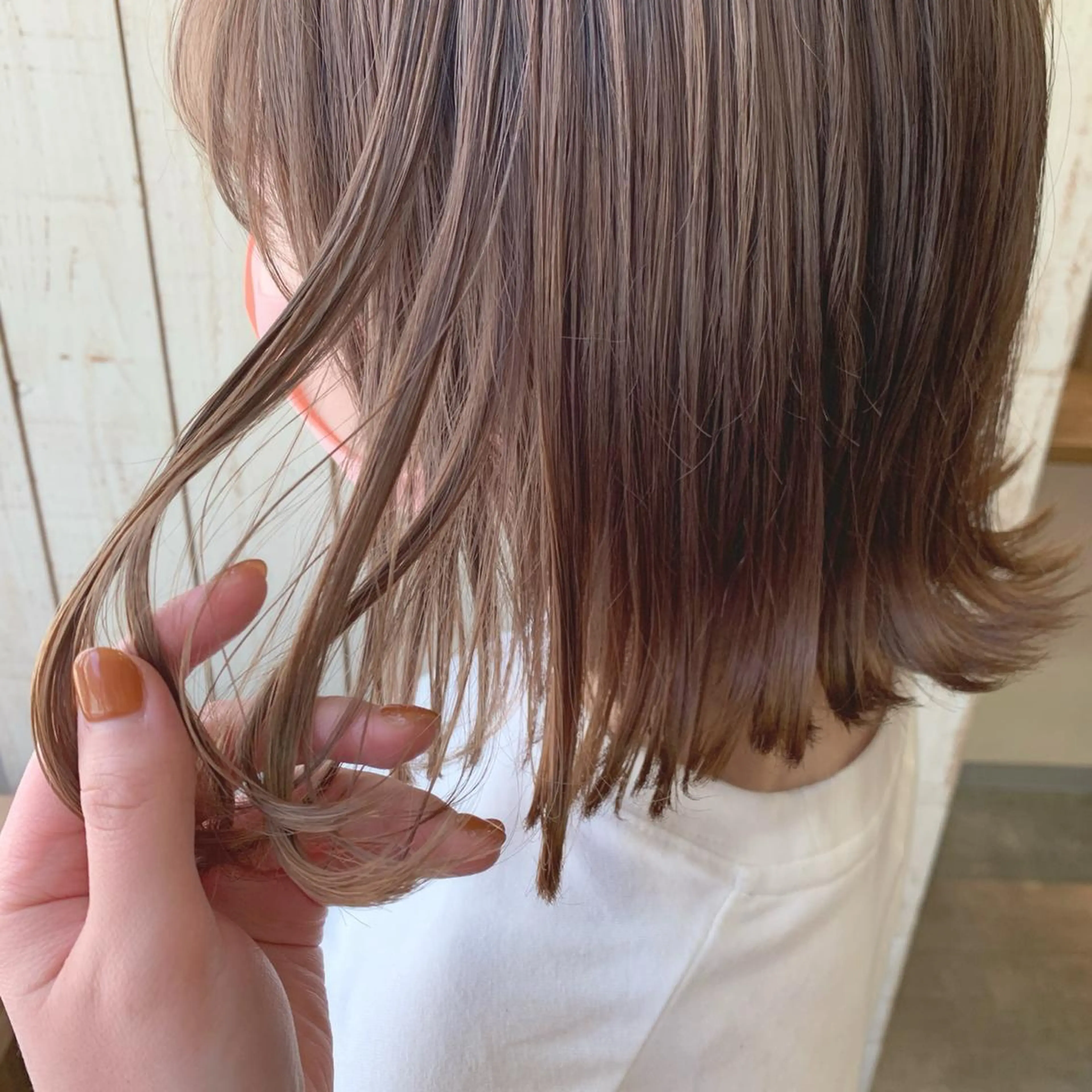ミディアム カラー ベージュカラー ヘアカラー トリートメント little×PORTO sannomiya所属・Topstylist HARUのヘアスタイル