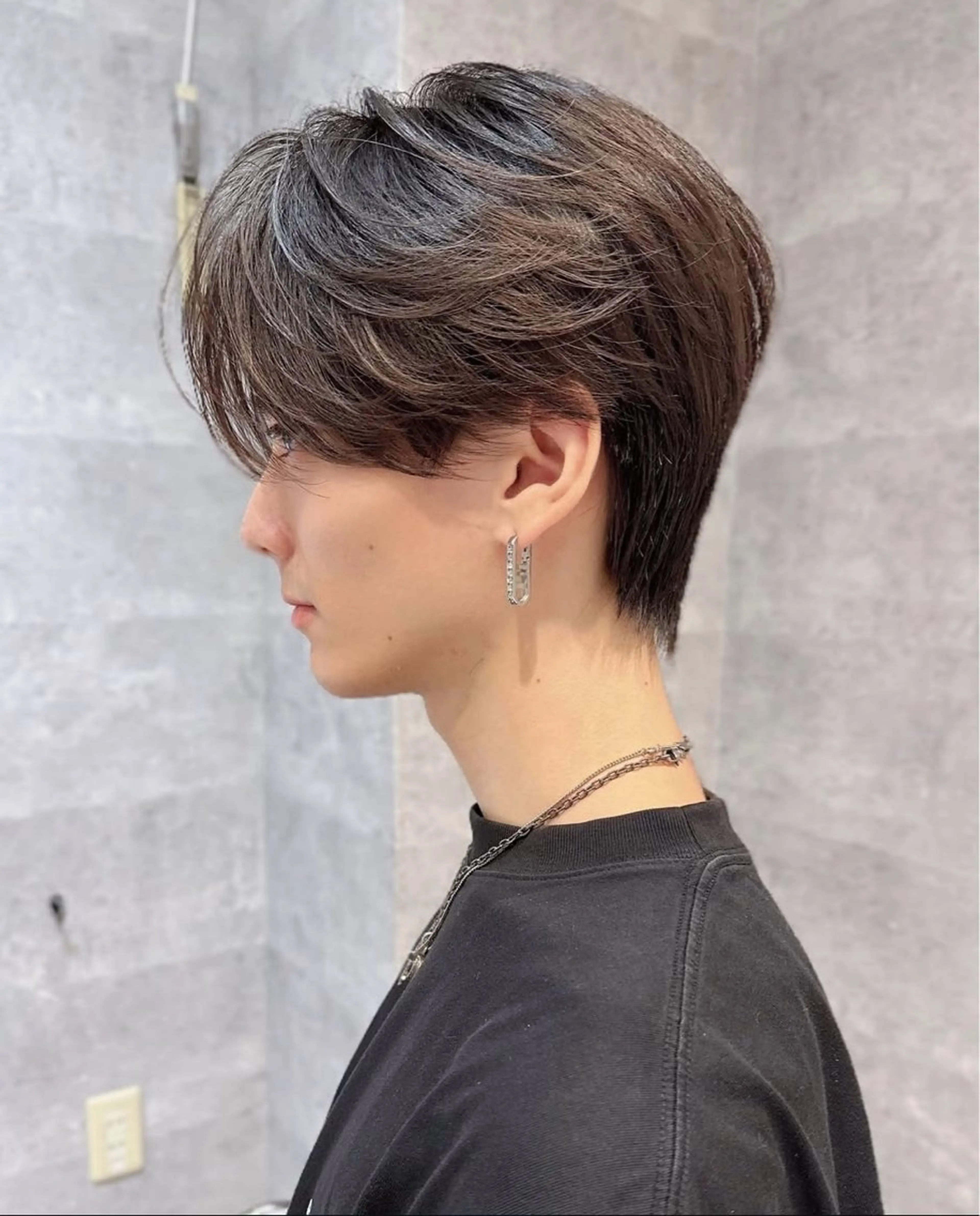 ショート メンズ カット パーマ メンズ特化/パーマ フェザーパーマ/来星のヘアスタイル
