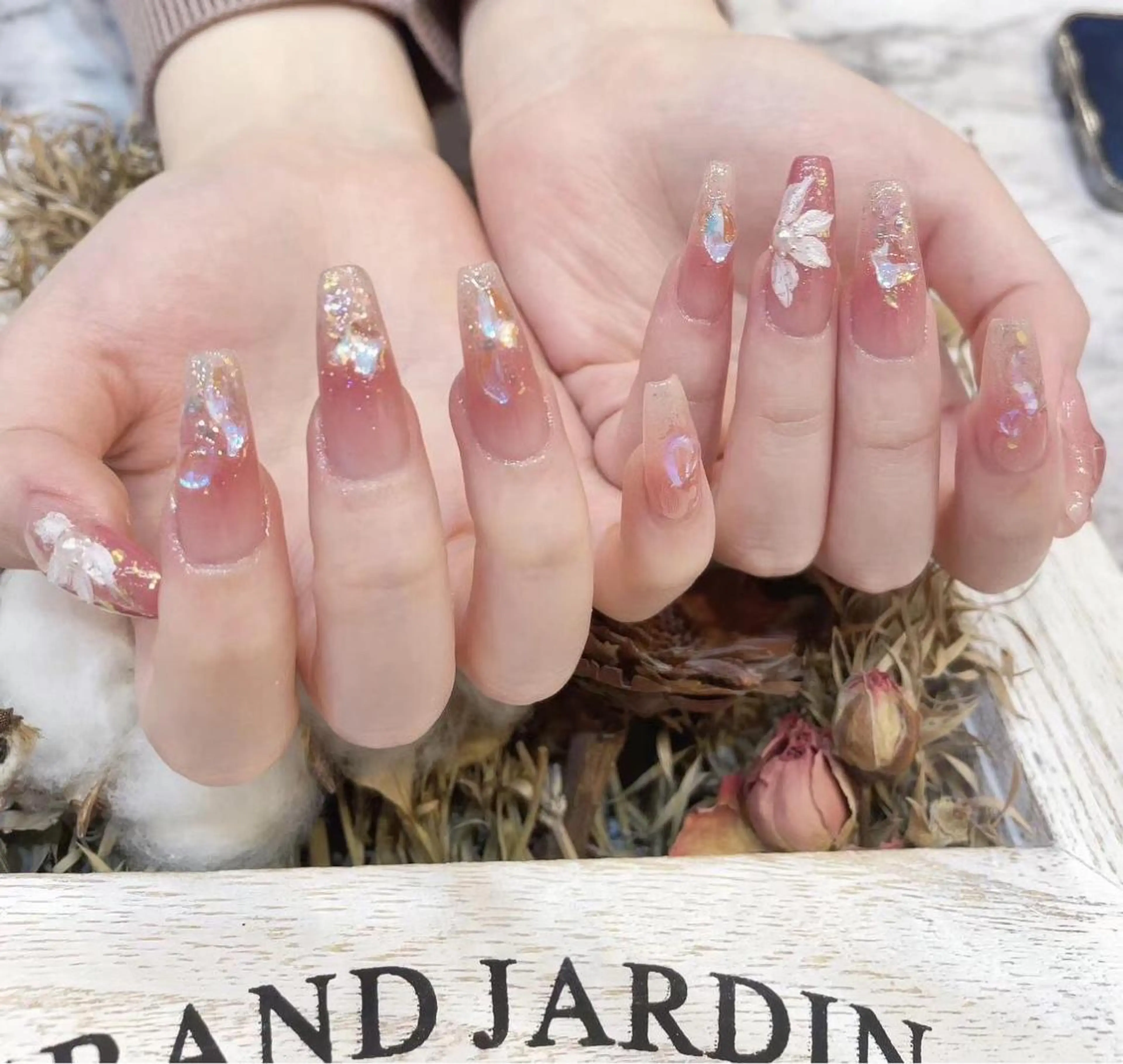ネイル アートネイル ニュアンスネイル ピンク 春ネイル My nail所属・babarla Nailのネイルデザイン
