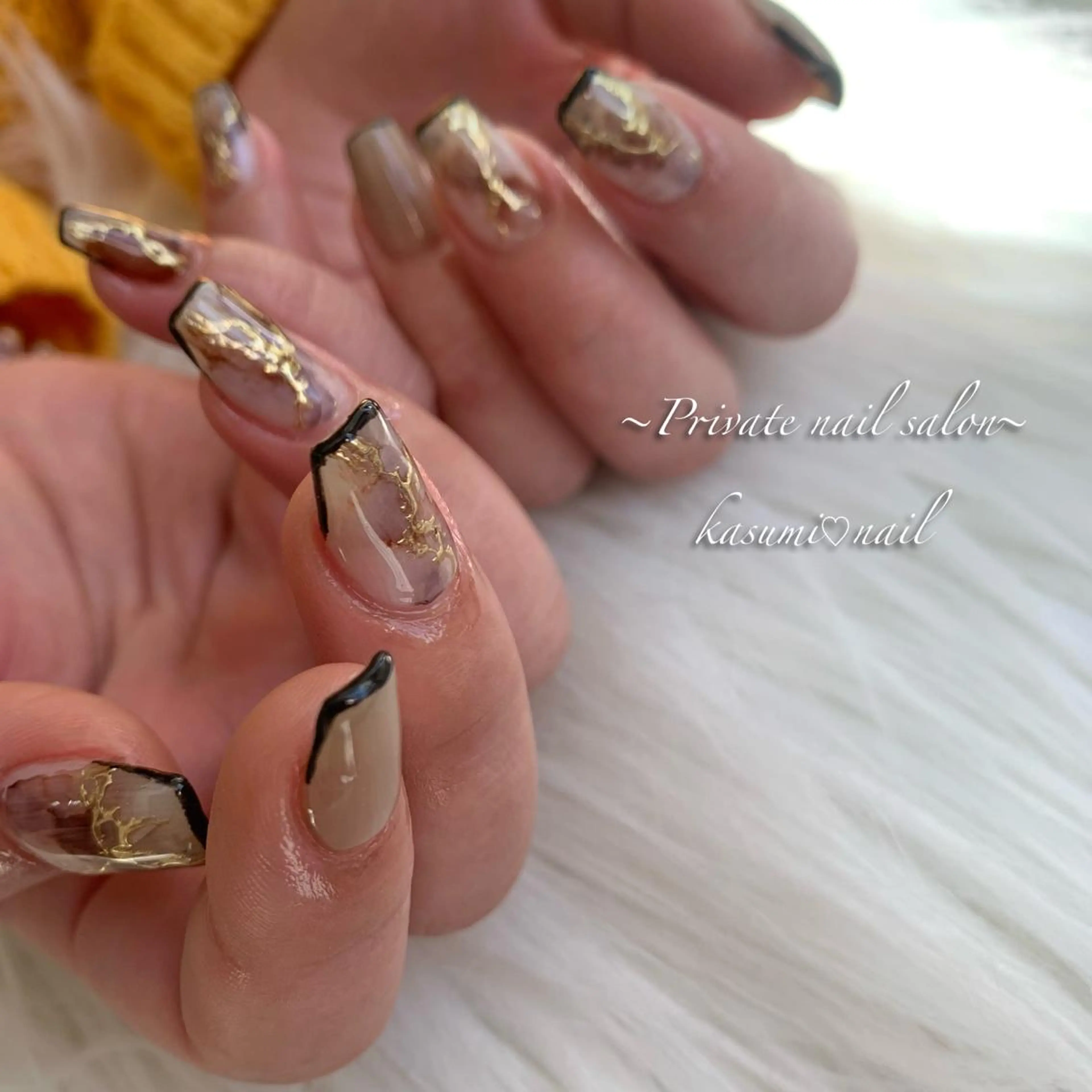 ネイル アートネイル ラメ(グリッター) マグネットネイル ミラーネイル 持ち込み KASUMI♡ Nailのネイルデザイン