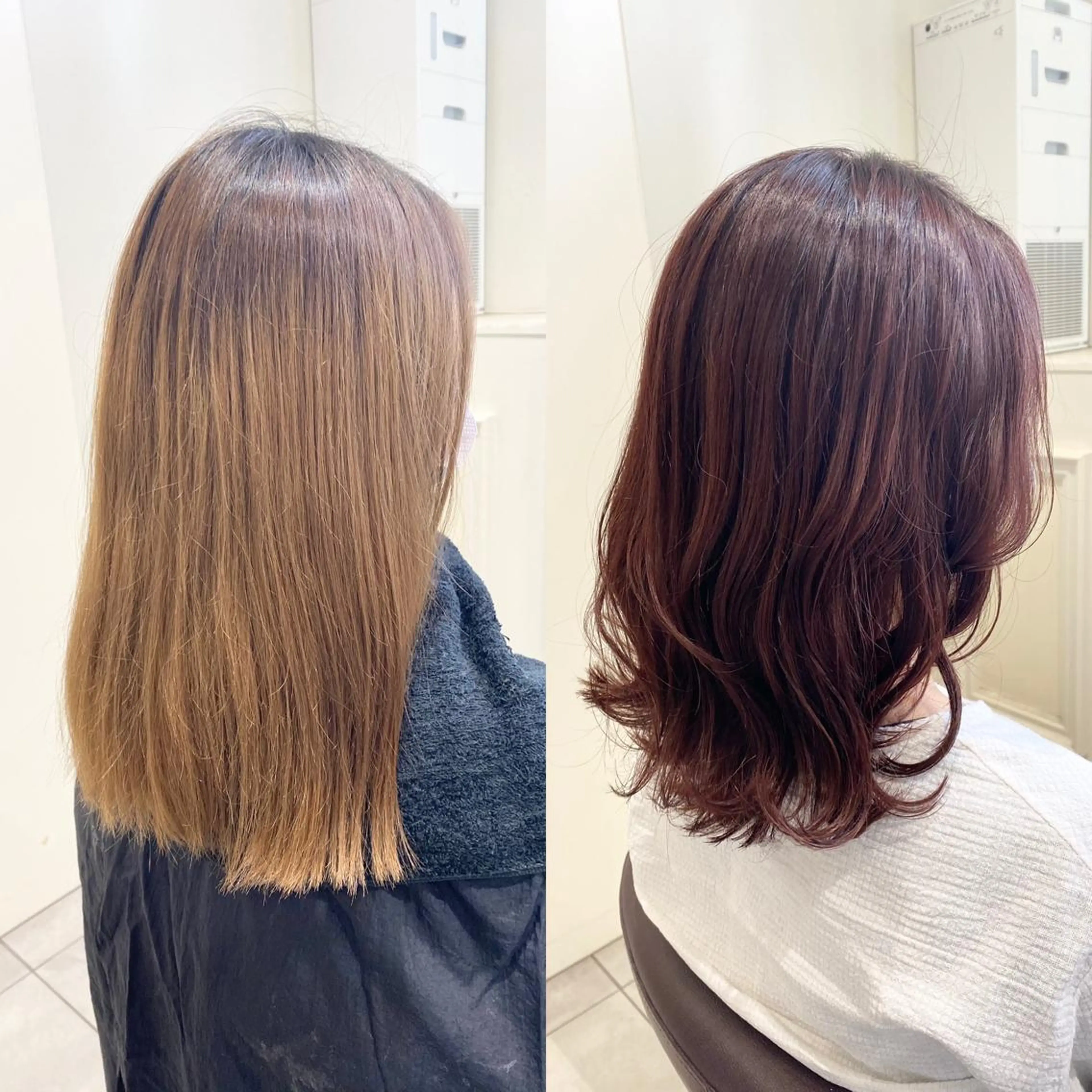 ミディアム カット ヘアカラー トリートメント 暗髪透明感カラー/ インナー/小島良太のヘアスタイル