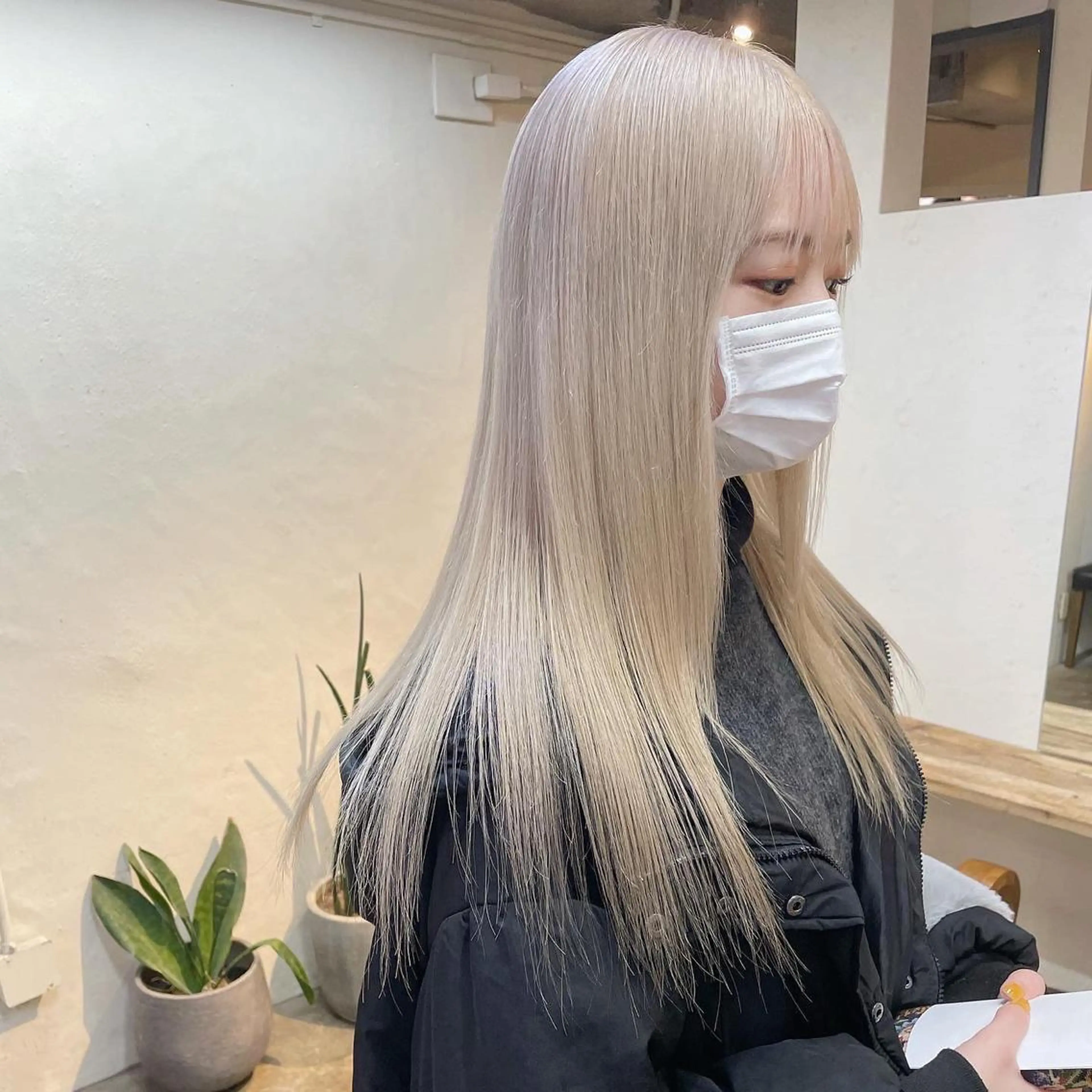 ロング カラー ヘアアレンジ 丸山渉/パーマ エフェクトブリーチのヘアスタイル