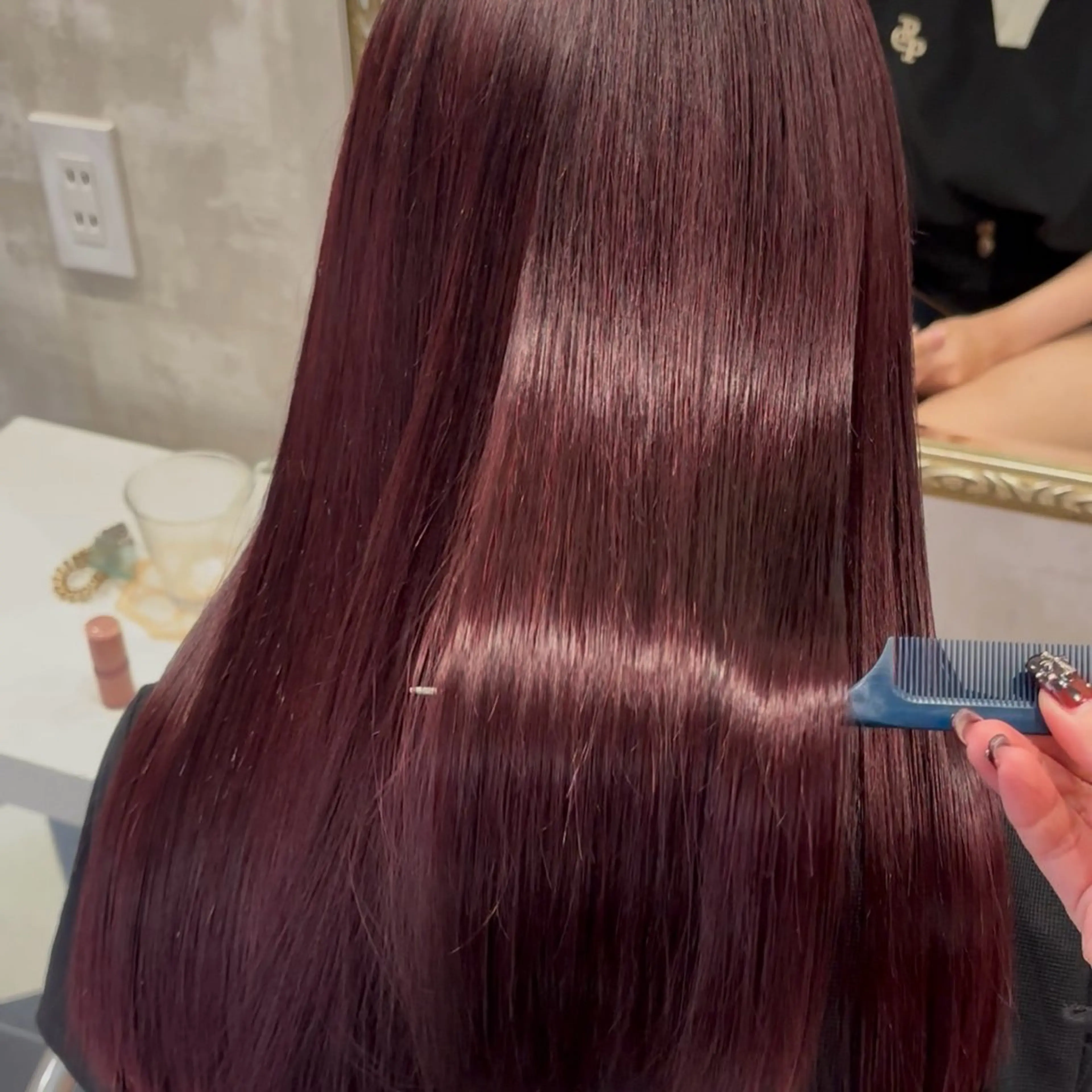 ロング カラー カット ヘアカラー ブリーチ無しダブル カラー / LINAのヘアスタイル