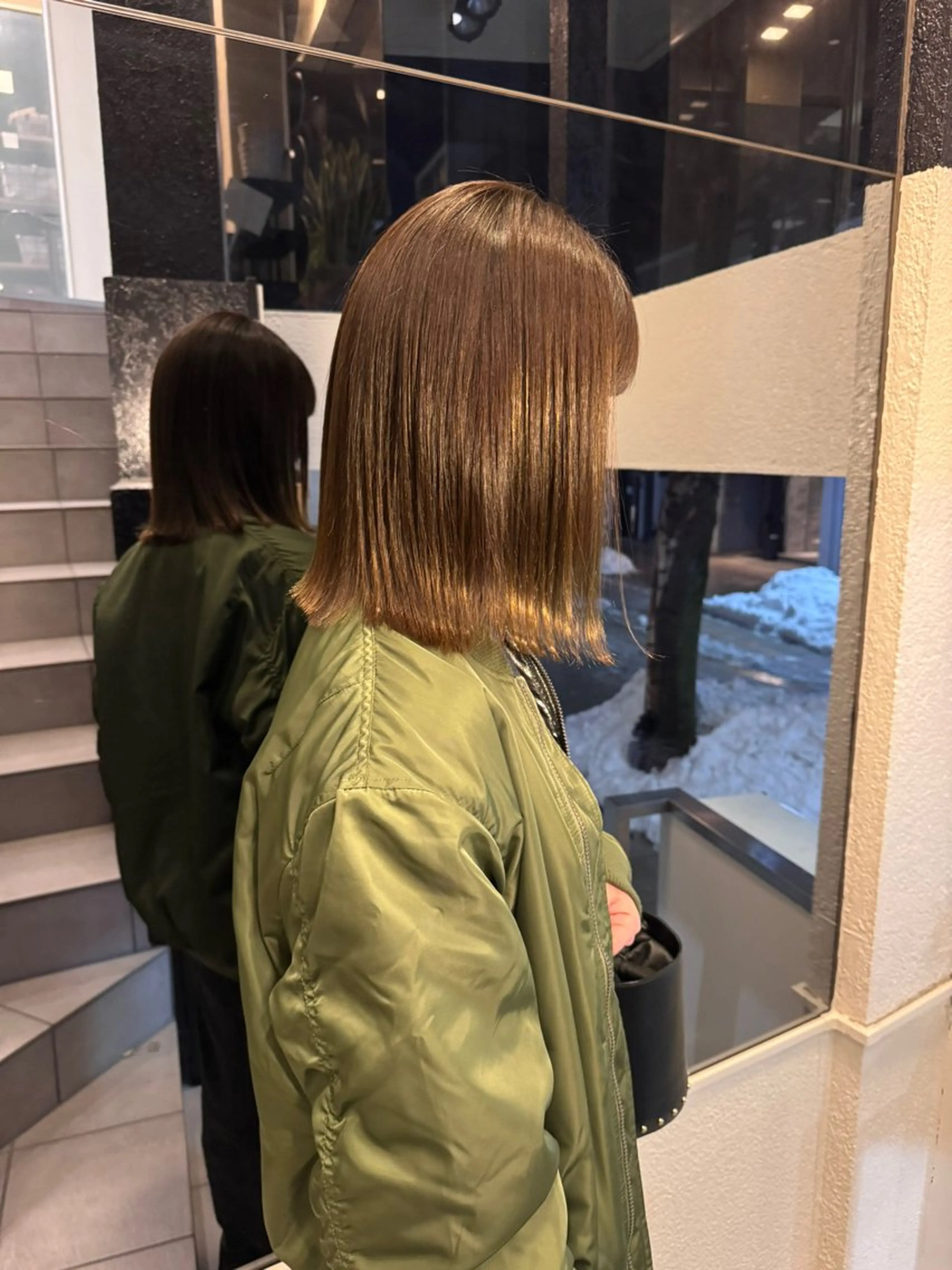 ショート カラー カット ヘアカラー KOHNO/ブリーチ なし/透明感カラーのヘアスタイル
