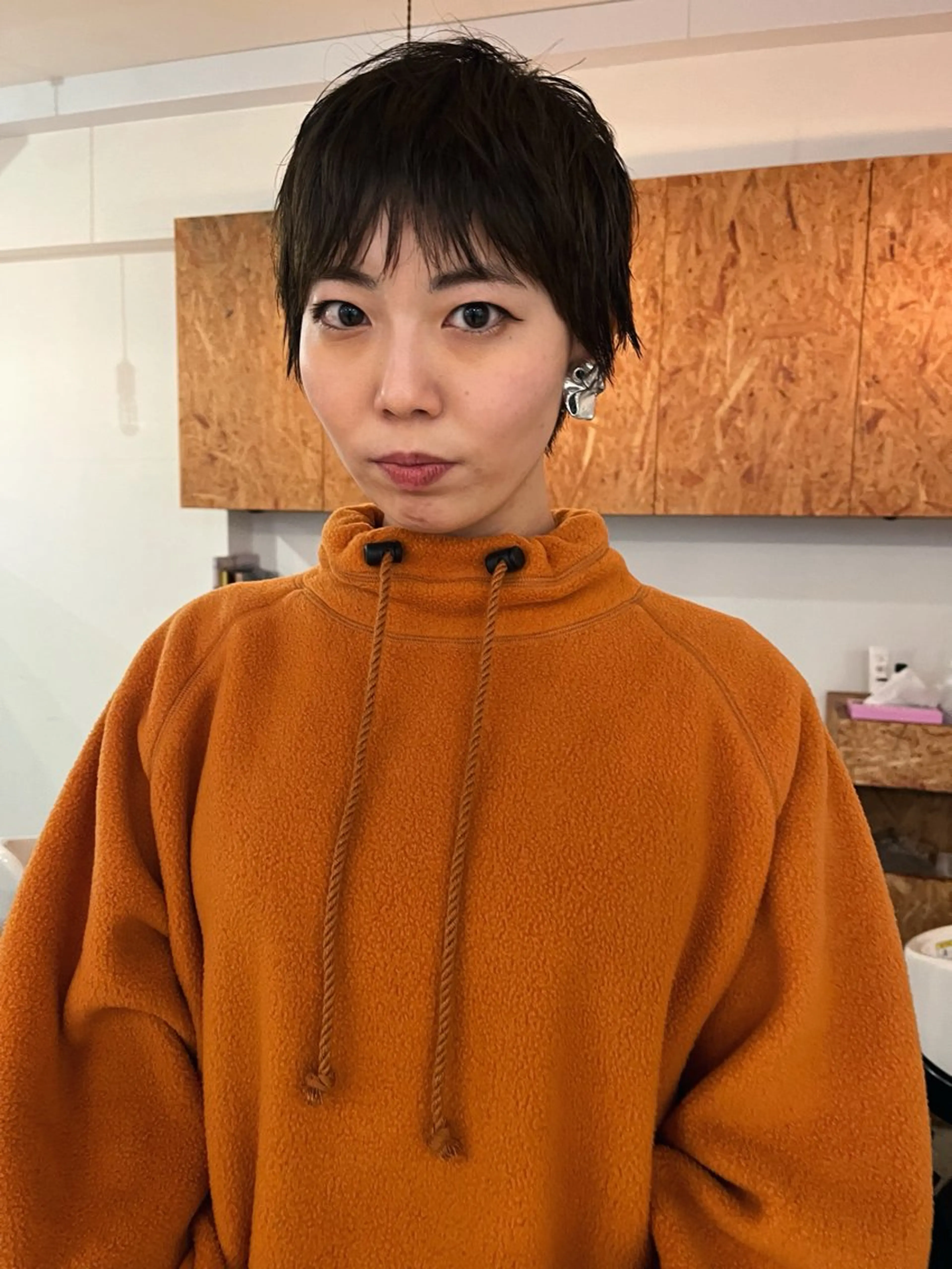 ショート 暖色カラー 🌼クニトウメイのヘアスタイル