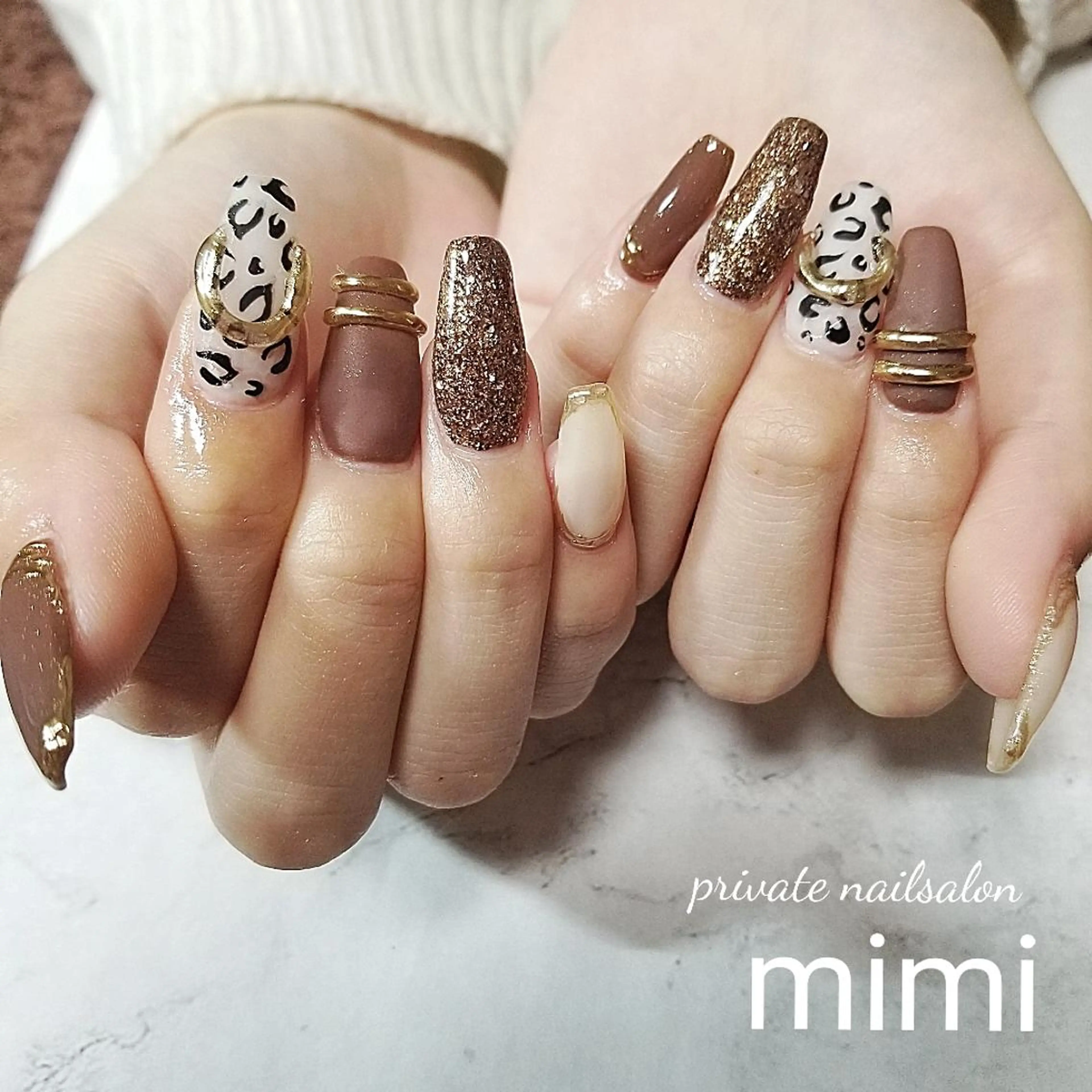 ネイル 持ち込み ハンドネイル 博多ネイル ｍｉｍｉのネイルデザイン