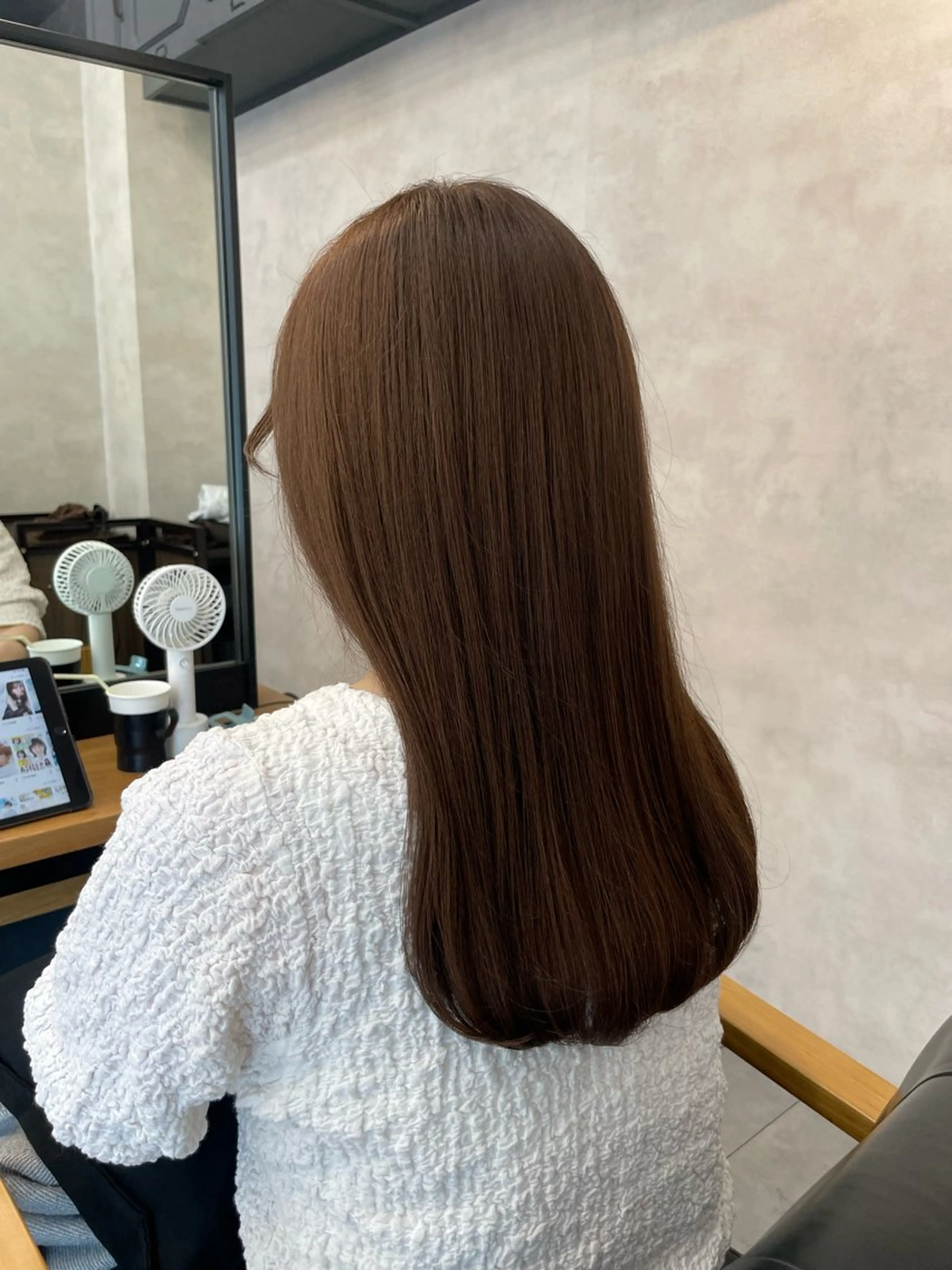 ロング カラー カット ヘアカラー トリートメント 今村 南穂のヘアスタイル