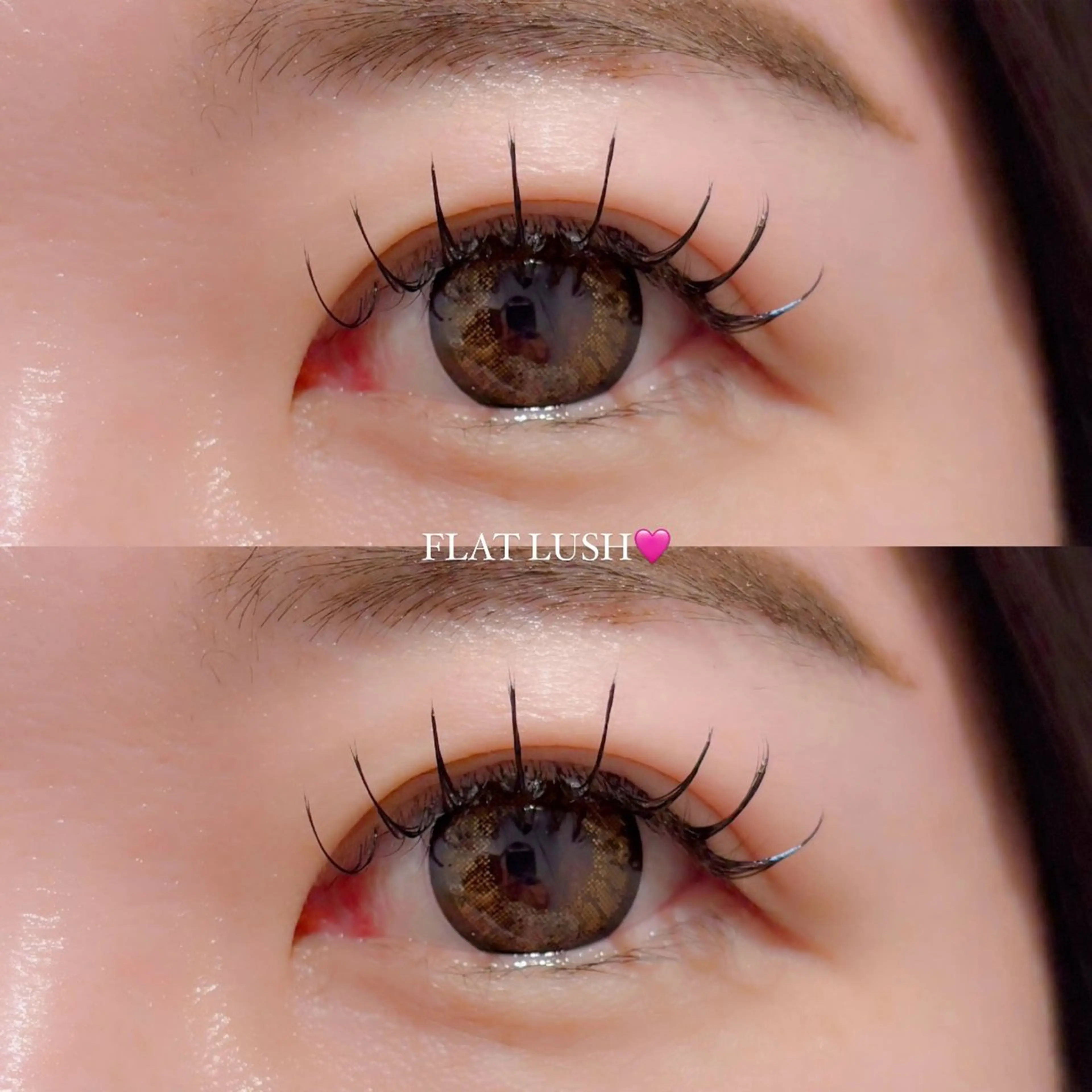 マツエク・マツパ キュート フラットラッシュ CreBiA🎀 ayaのマツエク・マツパデザイン