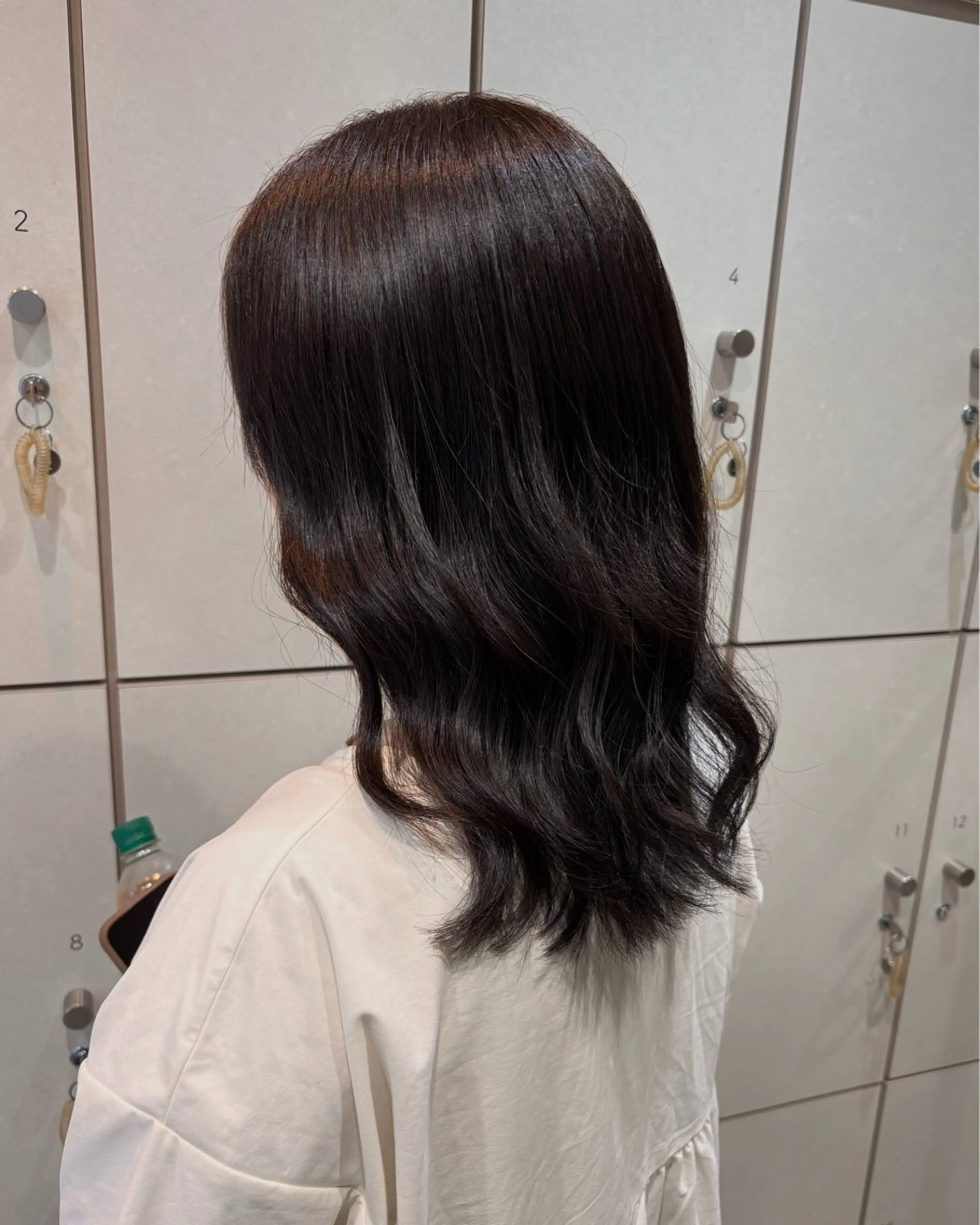 ミディアム カラー ブラウンカラー オリーブブラウン レッドカラー カット ヘアカラー ボブ/パーマ/金田 夏葵のヘアスタイル